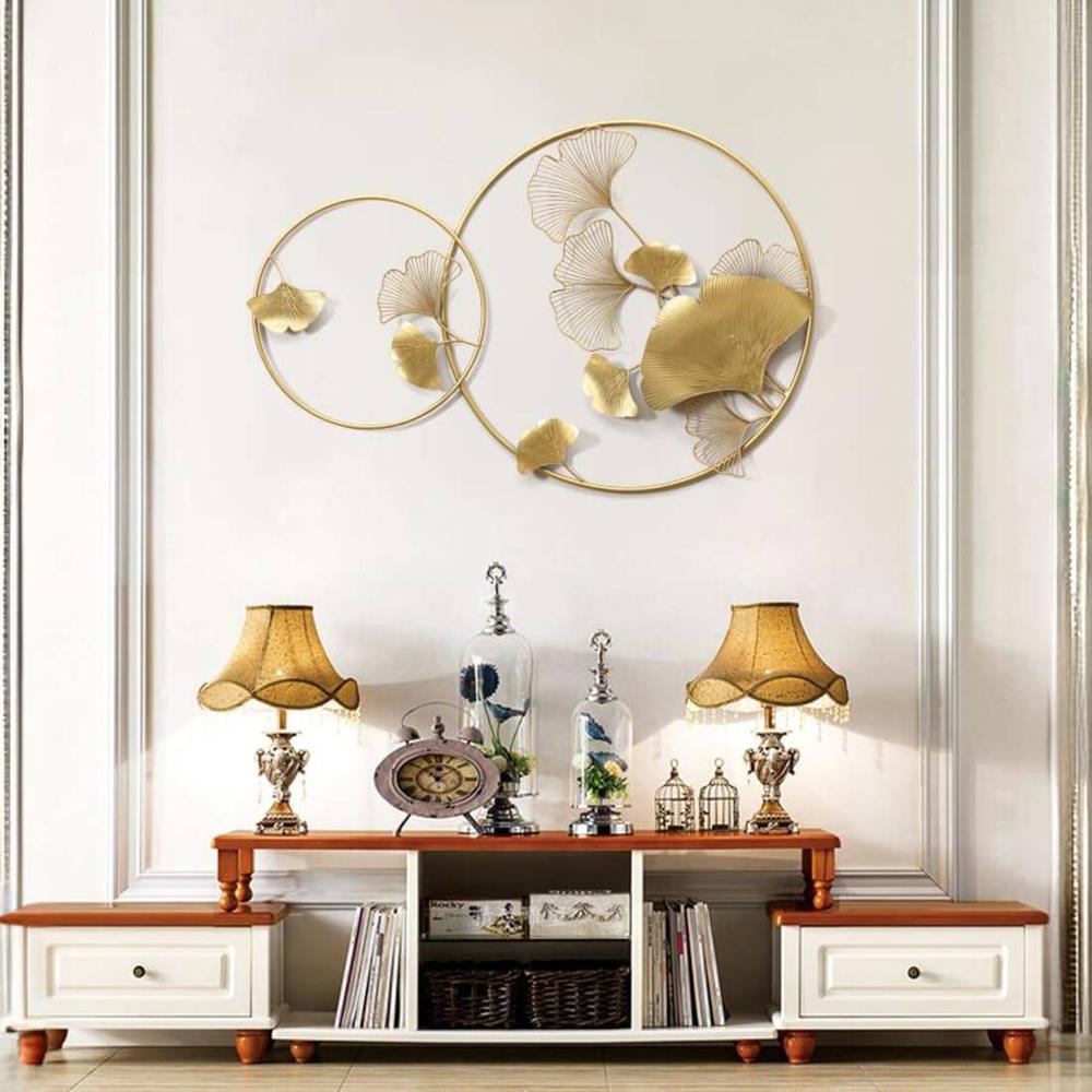 Double circle wall art