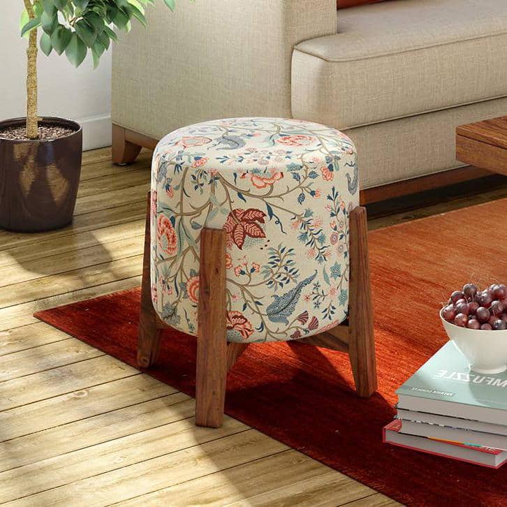 Nicole Stool in Calico Print Colour