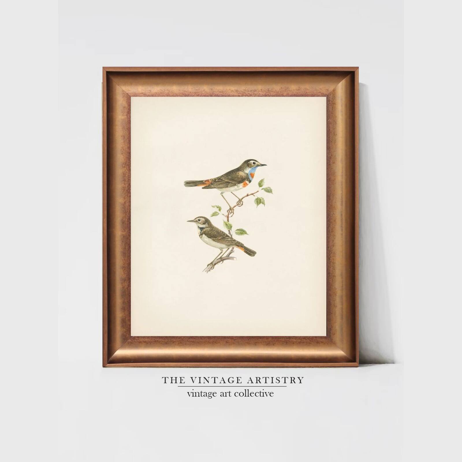 Artistry Brown Greenbirds Frame Canvas Wall Prints Canvas Wall Prints Set of 1 Multicolor Matte