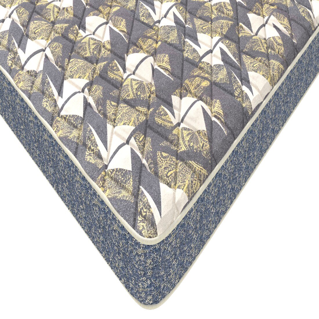 Recharge Orthopedic With Rebotech Technology 4.5 Inch Queen Size Bonded Foam Mattress (72X60 Inches) Double-Sided Quilted, Premium Knitted Fabric