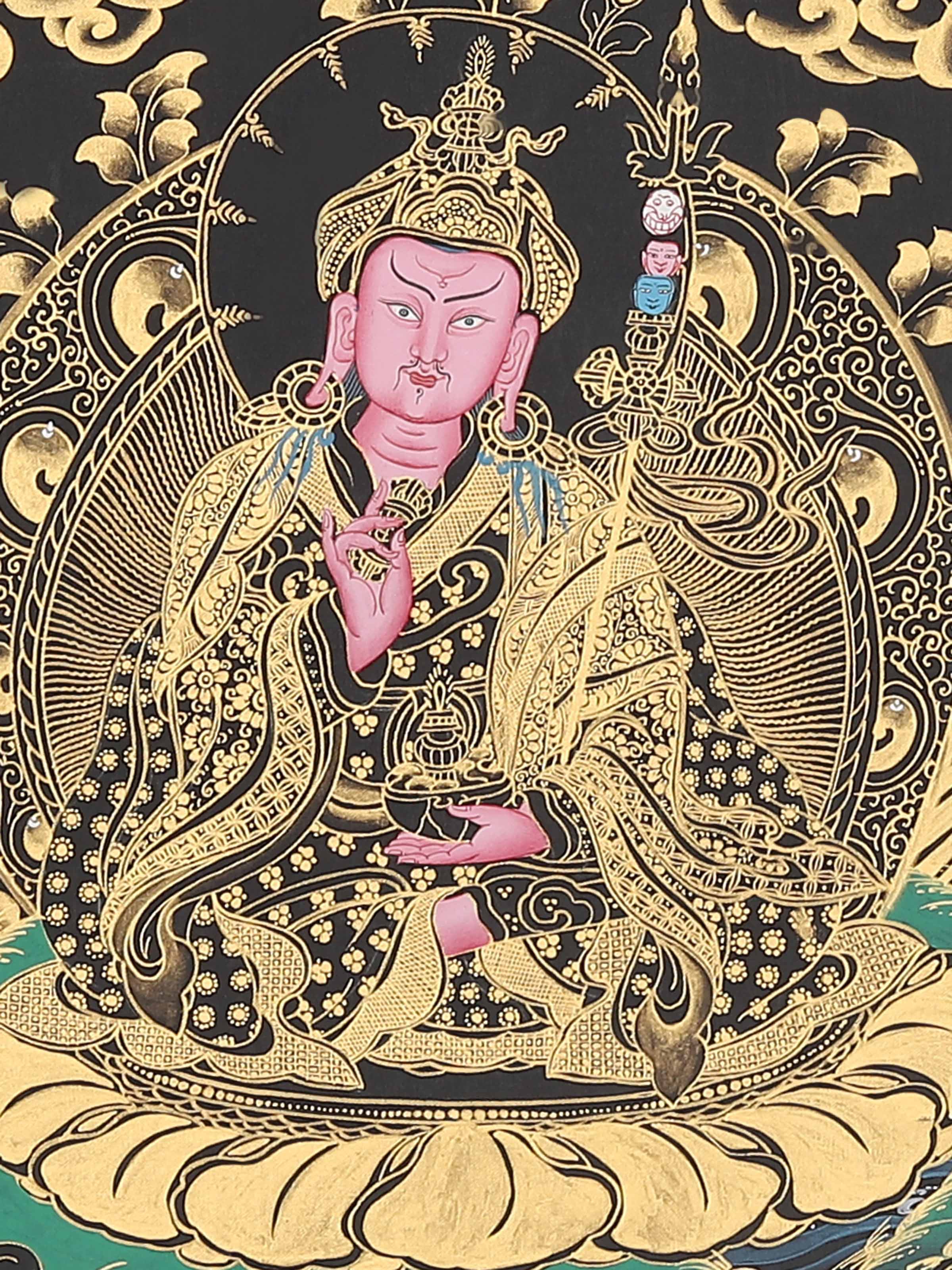 Guru Rinpoche Thangka Painting