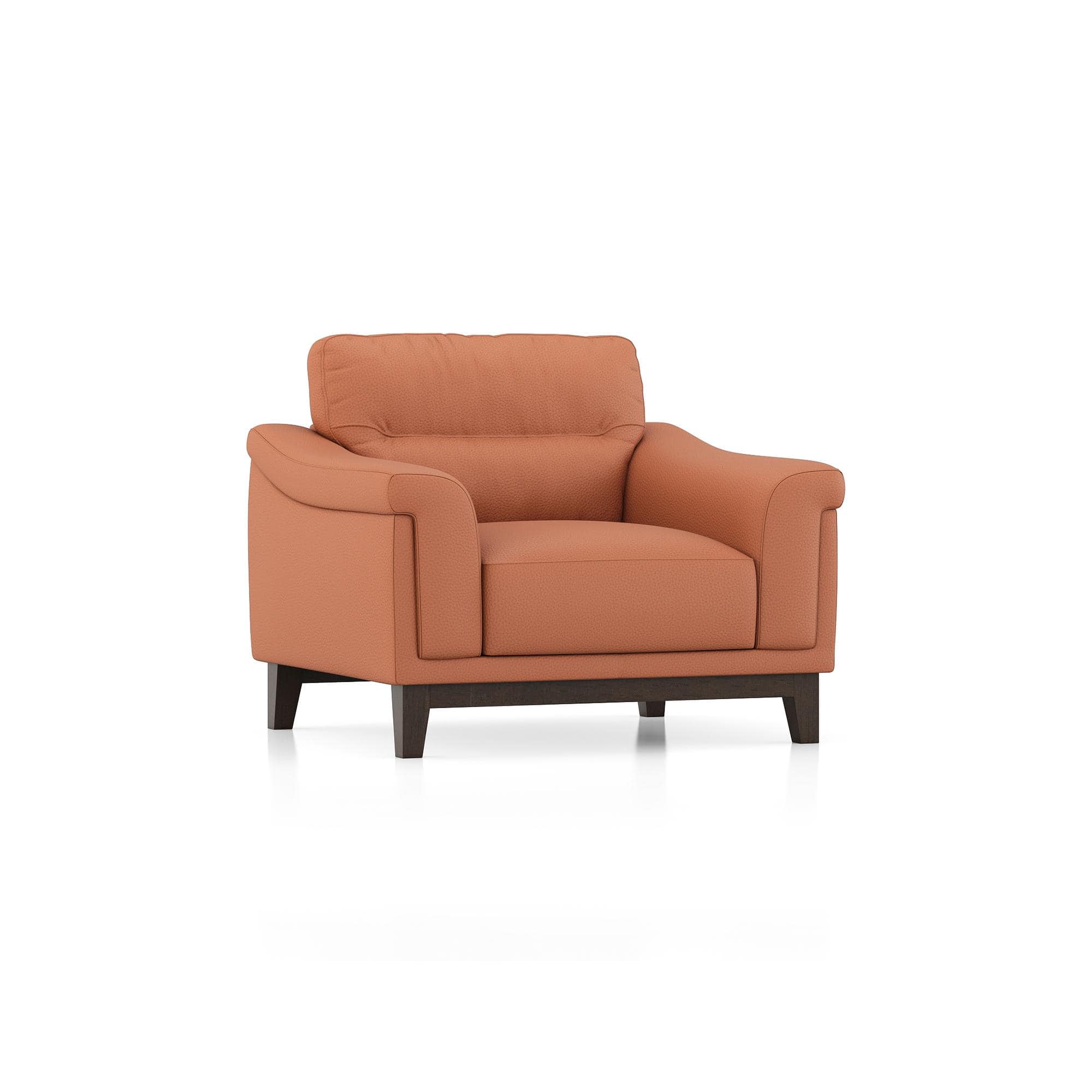 Colby 1 seater Fabric Sofa in Saddle Tan