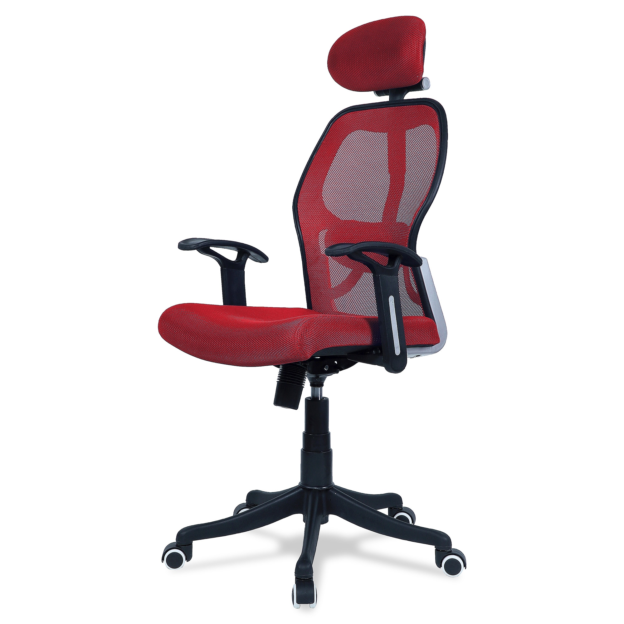 Reaii Mid Back Ergonomic Chair in Red Colour
