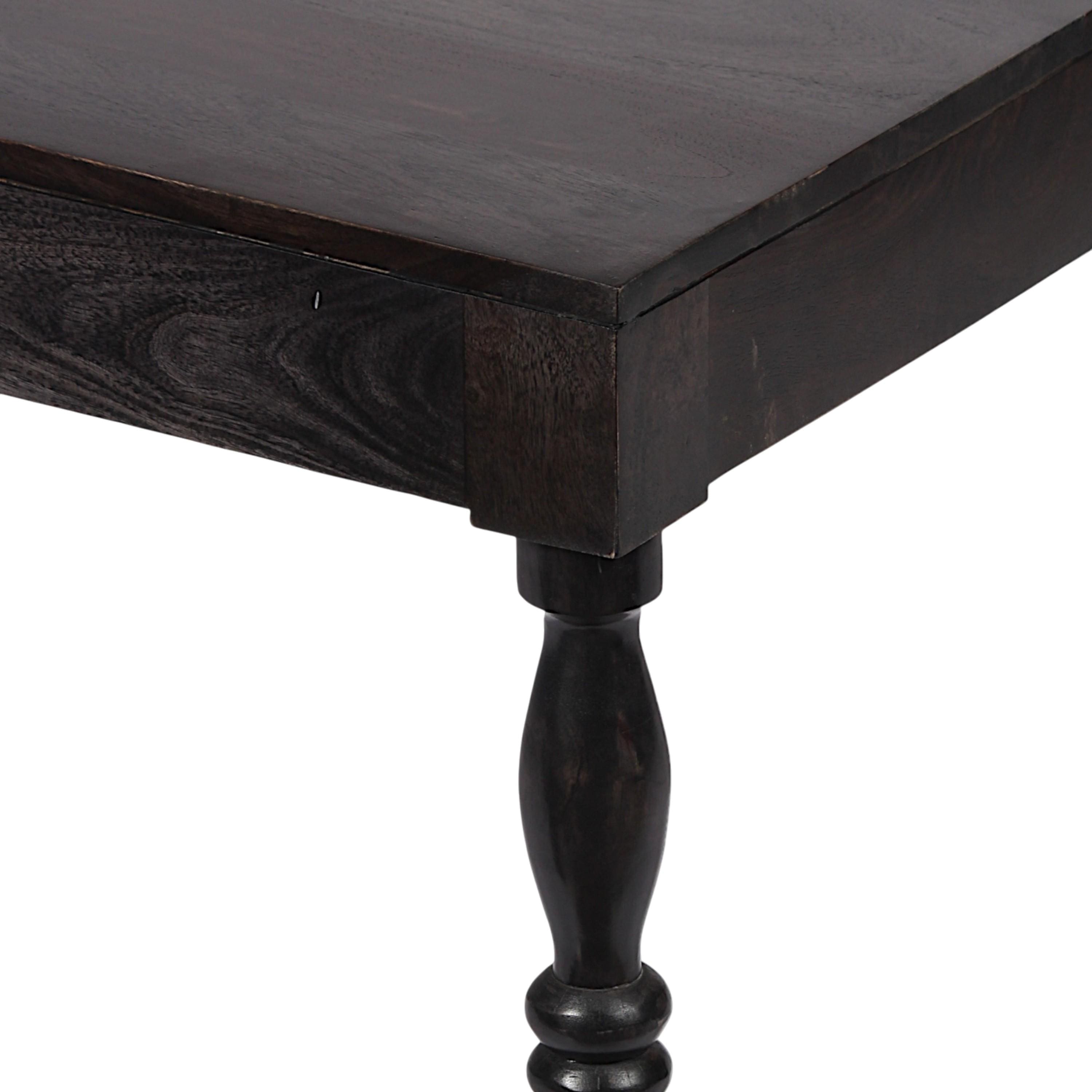 Hudson Sheesham Wood Coffee Table In Mahogany Finish