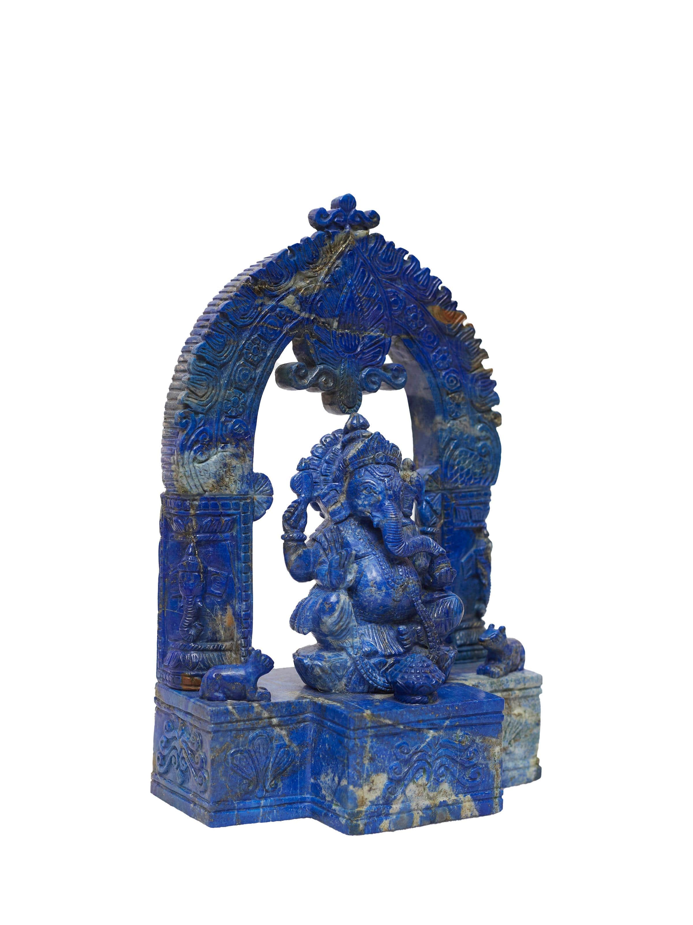 Lapis Lazuli Ganesha Idol