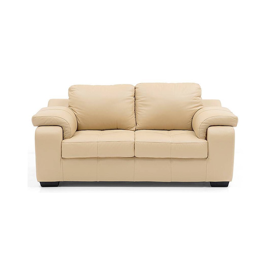 Trissino 2 Seater Leather Sofa in Cream Colour