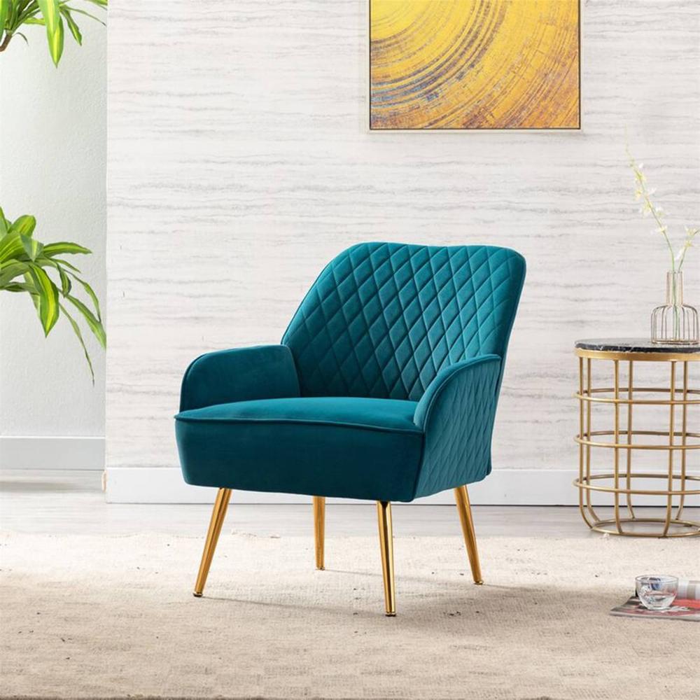 Ellie Accent Chair in T blue Colour