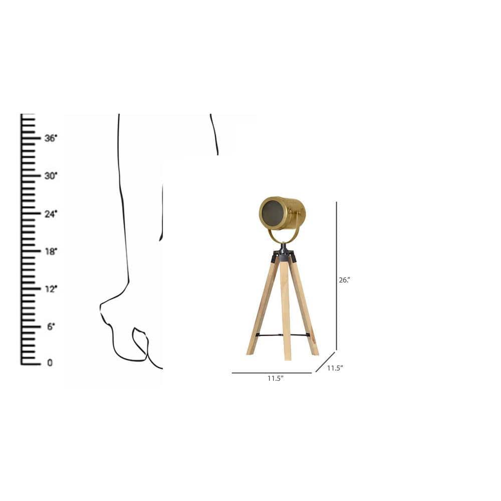 Crescent Table Tripod Lamp