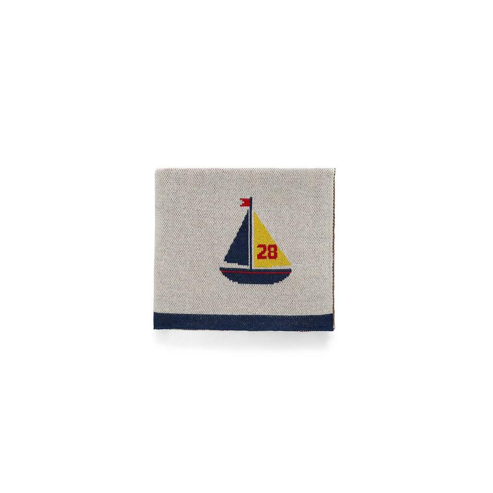 Mickey on Sail Boat Baby Blanket