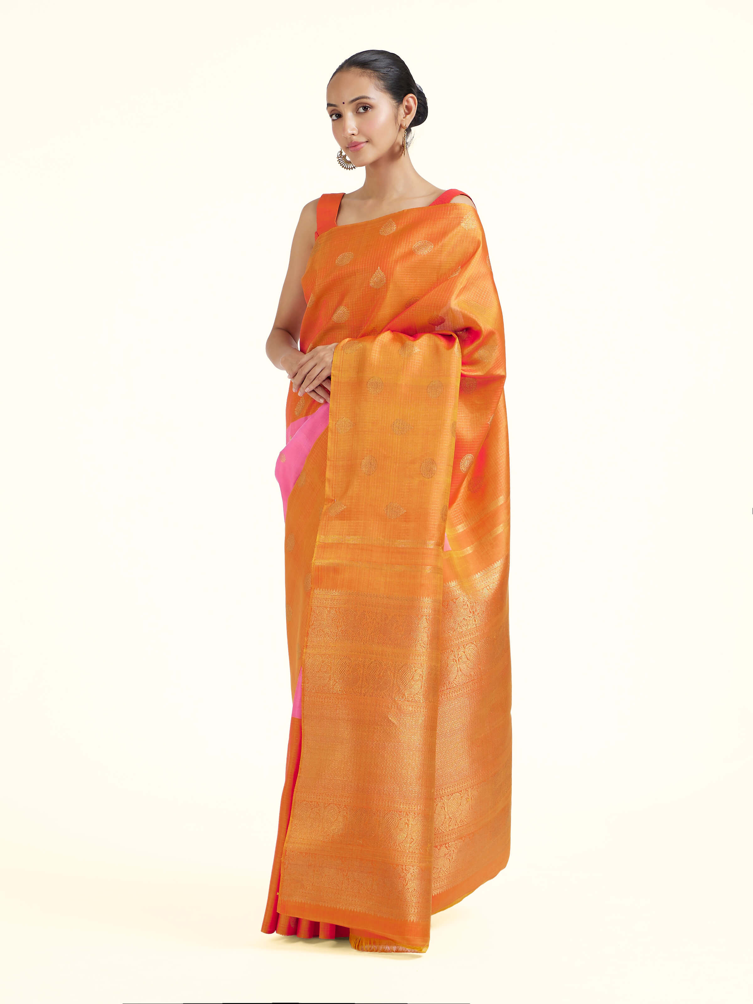 Lavender Silk Kancheepuram Saree