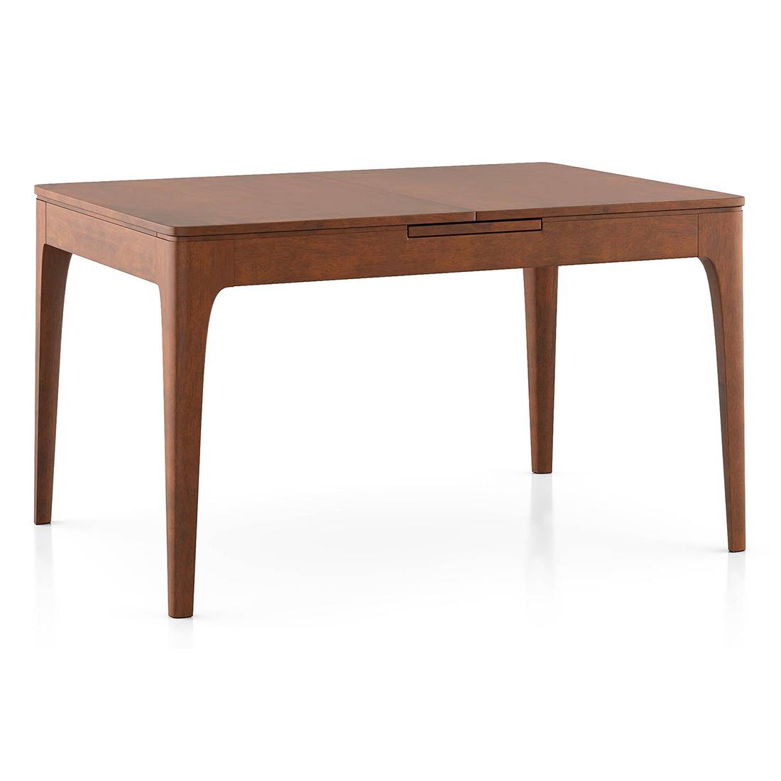 Ramanda 6 Seater Dining Table In Dark Walnut Finish