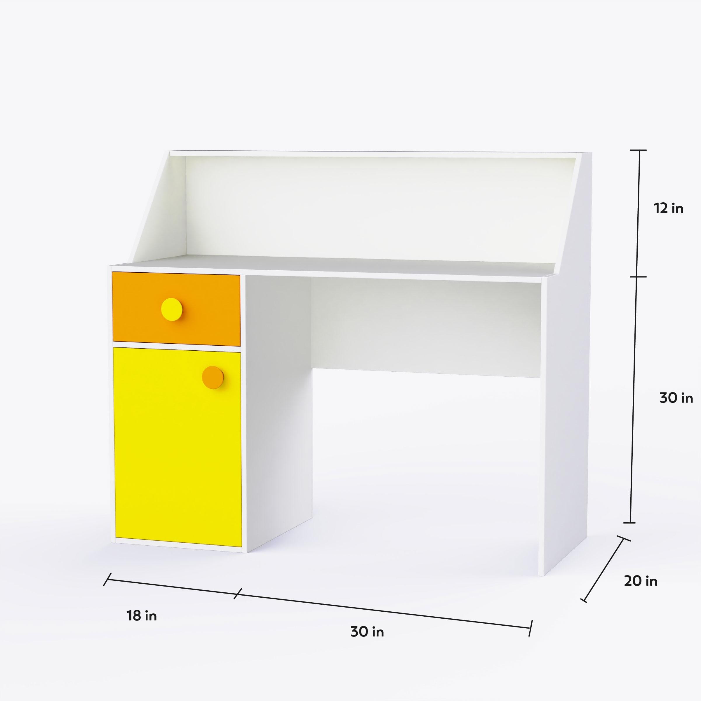 Elementary Study Table In White Colour