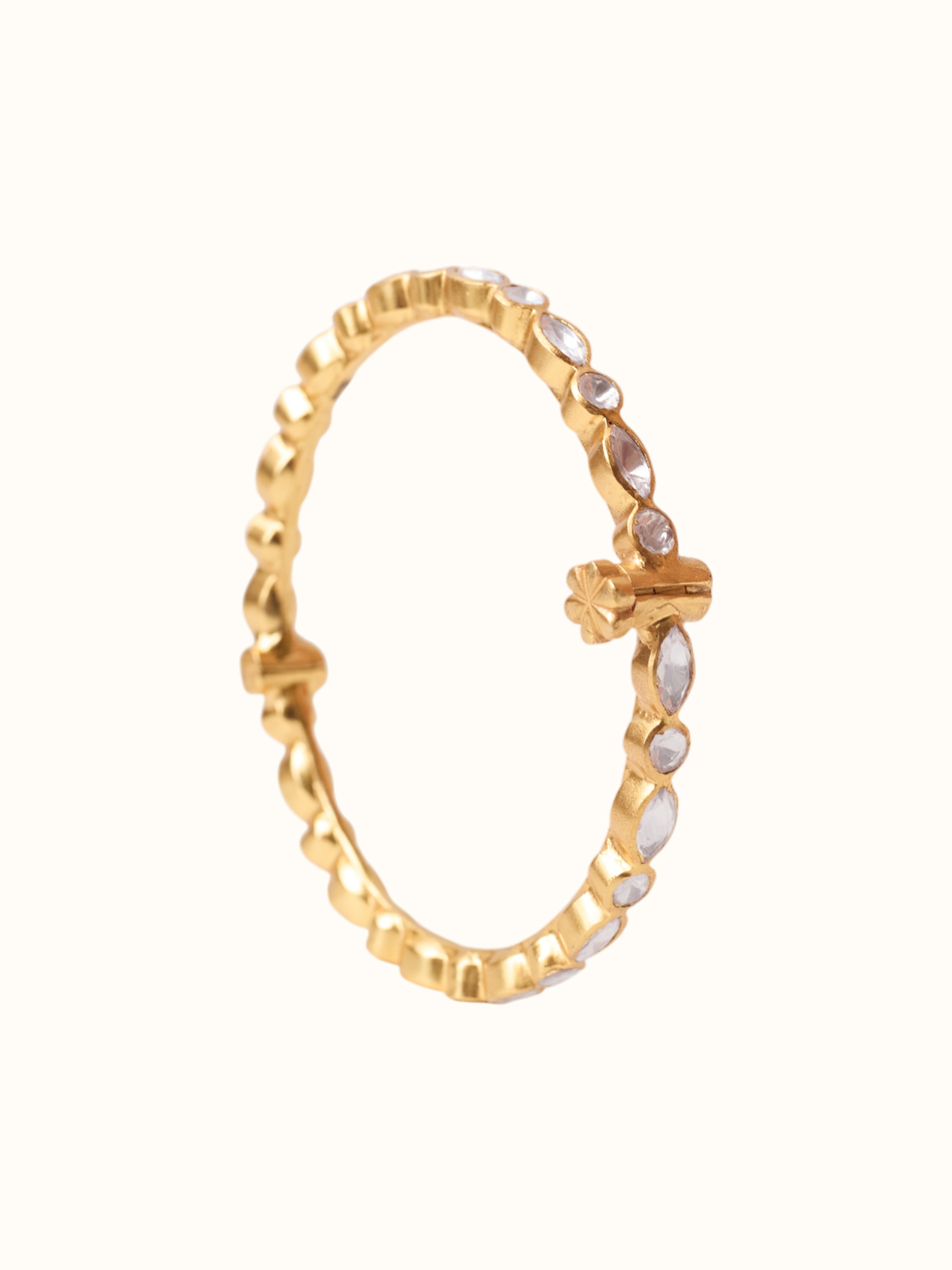 Silver Smithing Gold Plated Bangle