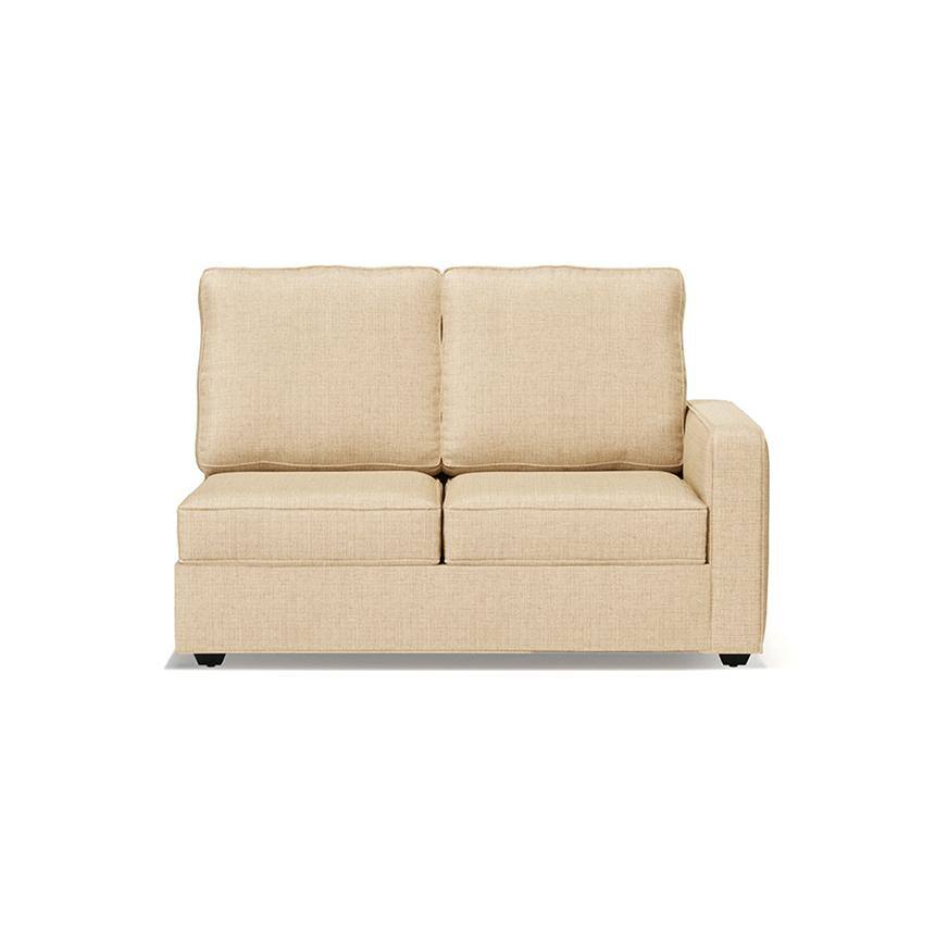 Apollo Sofa (Colour : Pearl, Cushion : Soft, Back Type : High Back, Seating Capacity : Left Aligned 2 Seater + Left Aligned Chaise)