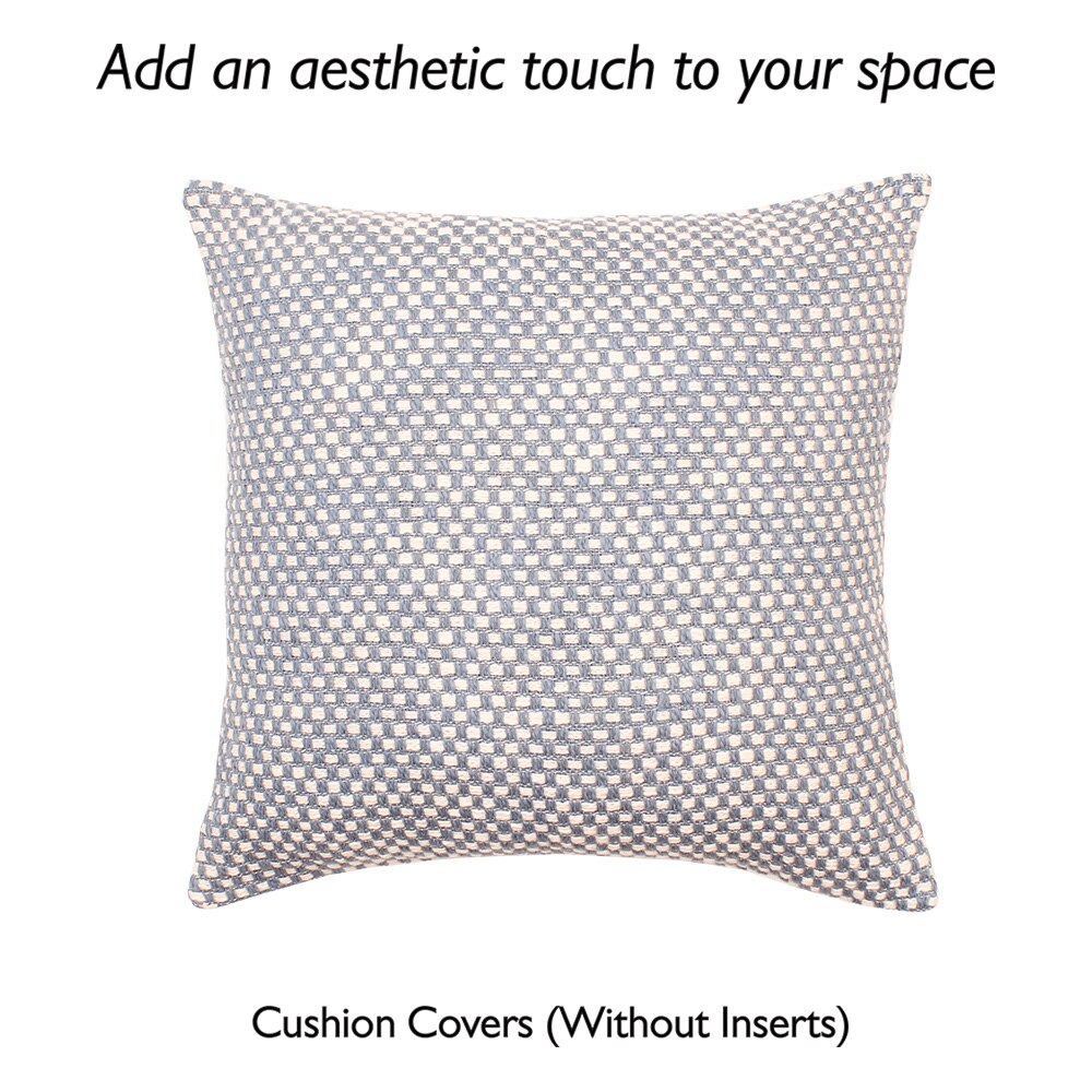 Vindhya Set Of 2 Cushion Covers With Dark Blue Colour