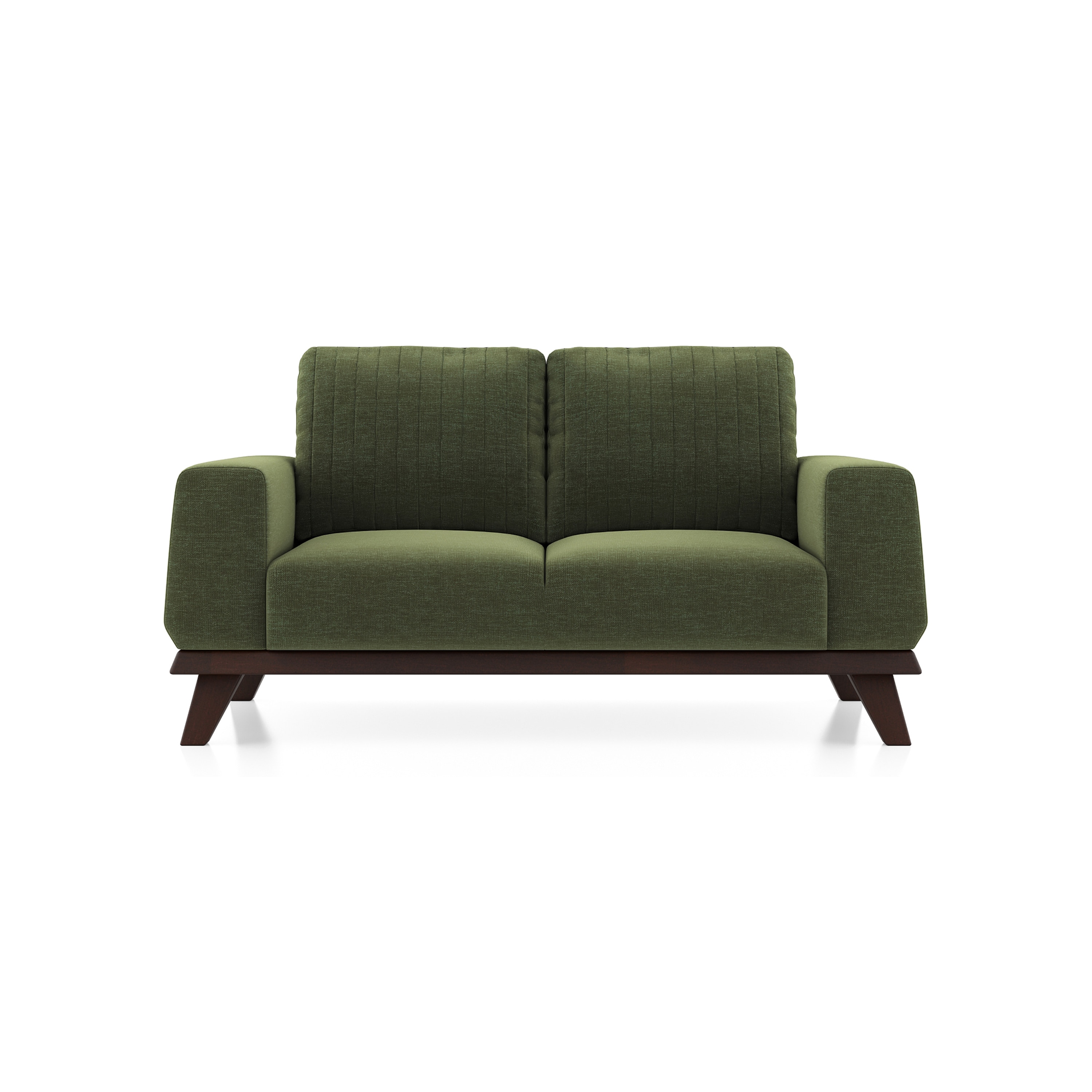 Granada Essential 2 Seater Fabric Sofa In Moss Green