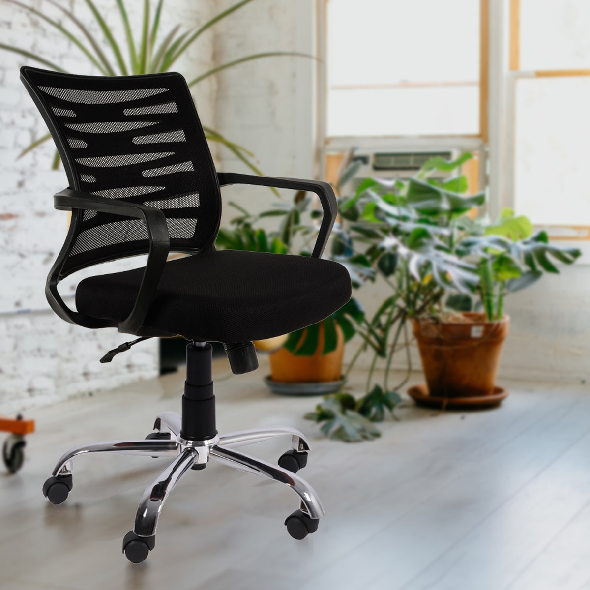 Vertigo Ergonomic Mesh Office Chair Mid Back (Black)