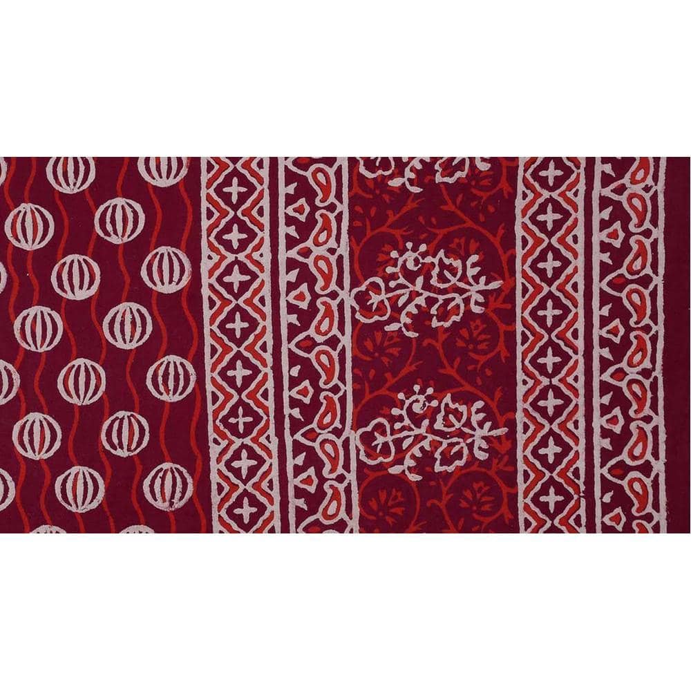 Wassim Multicolor Abstract 150 TC Cotton Double Size Bedsheet with 2 Pillow Covers