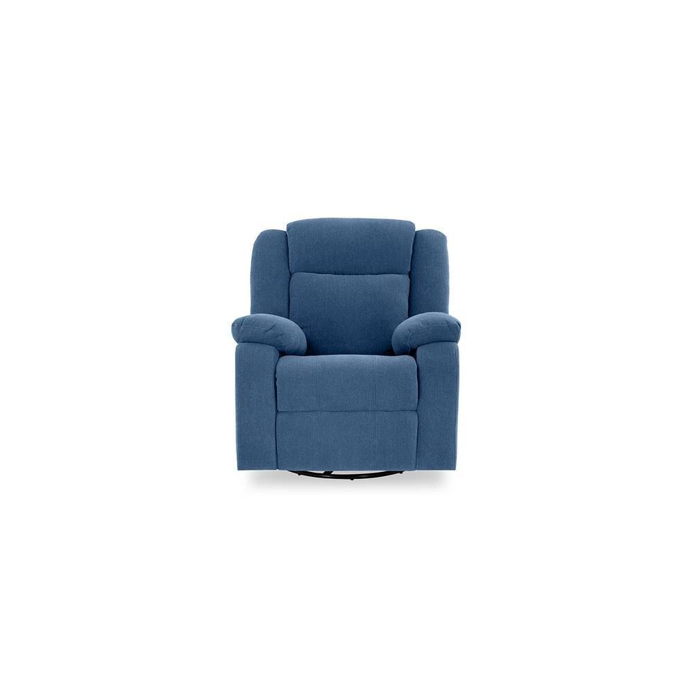 Avalon Fabric One Seater Manual Recliner in Blue Colour