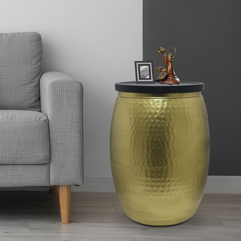 Metalsmith Side Table – Gold Finish