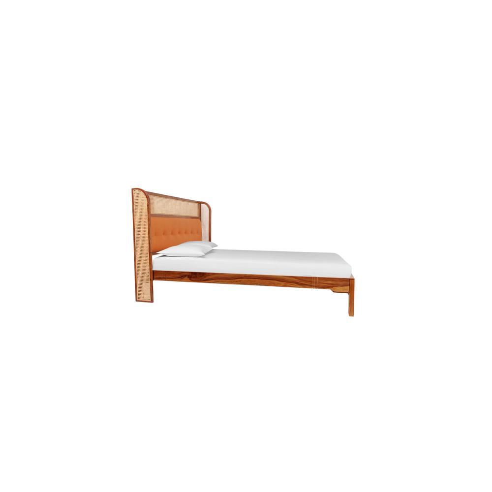 Halston Solid Wood Non Storage Bed In Provincial Teak Finish