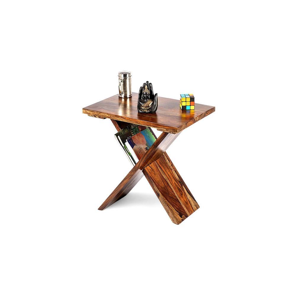 Darcy Sheesham Wood Coffee Table In Teak Finish