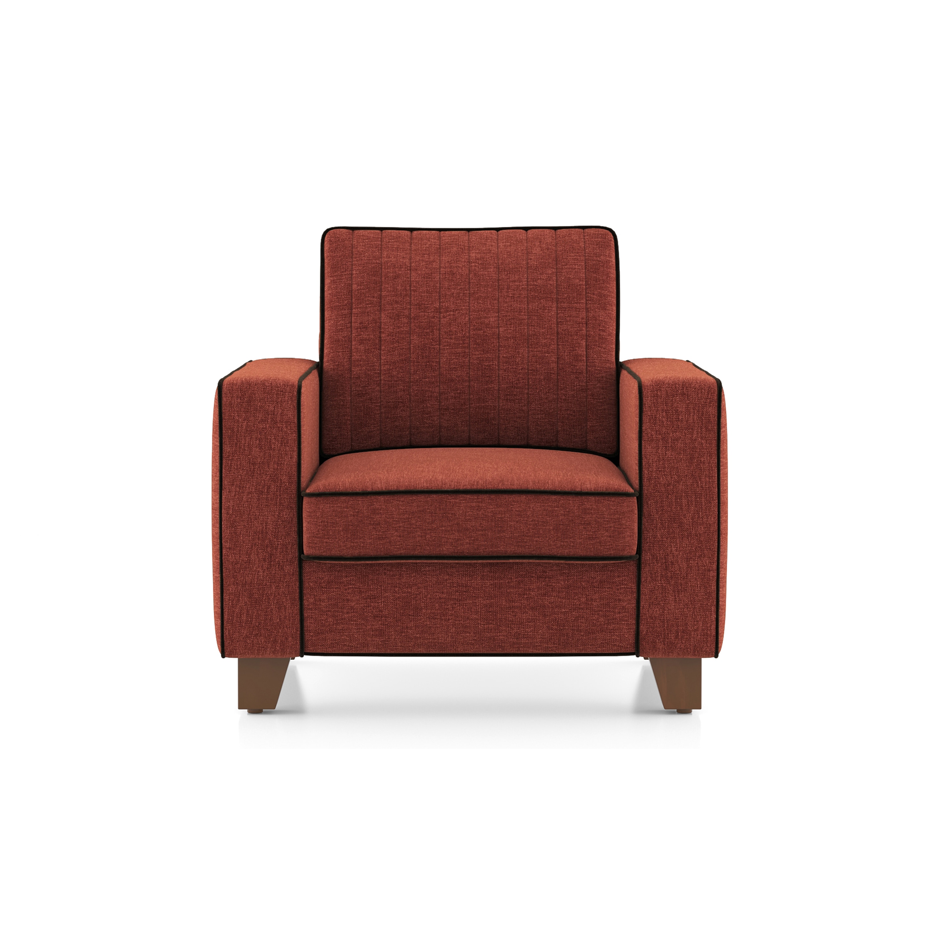 urban ladder Apollo Neo Sofa (Colour : Dark Coral, Seating Capacity : 1 Seater, Cushion Type : Soft, Back Height : Regular Back)-picture-6