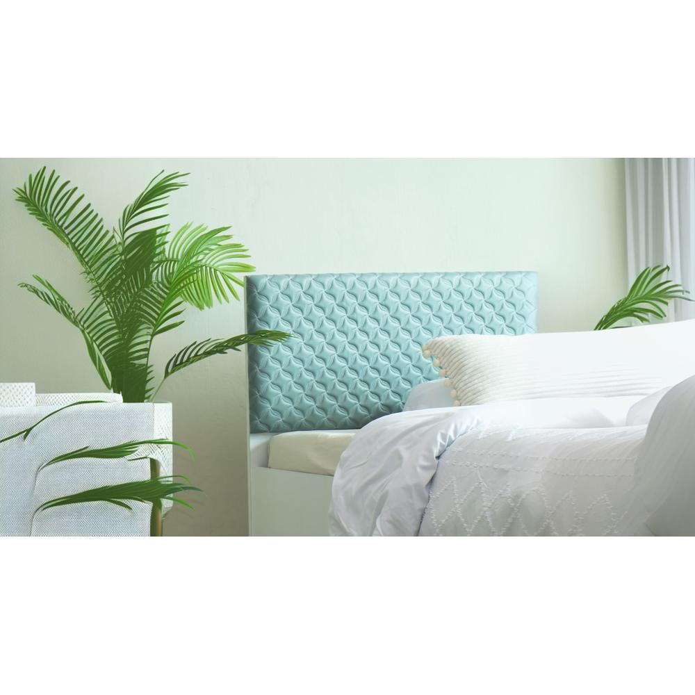 Lush Engineered Wood Queen Size Bed In White Finish