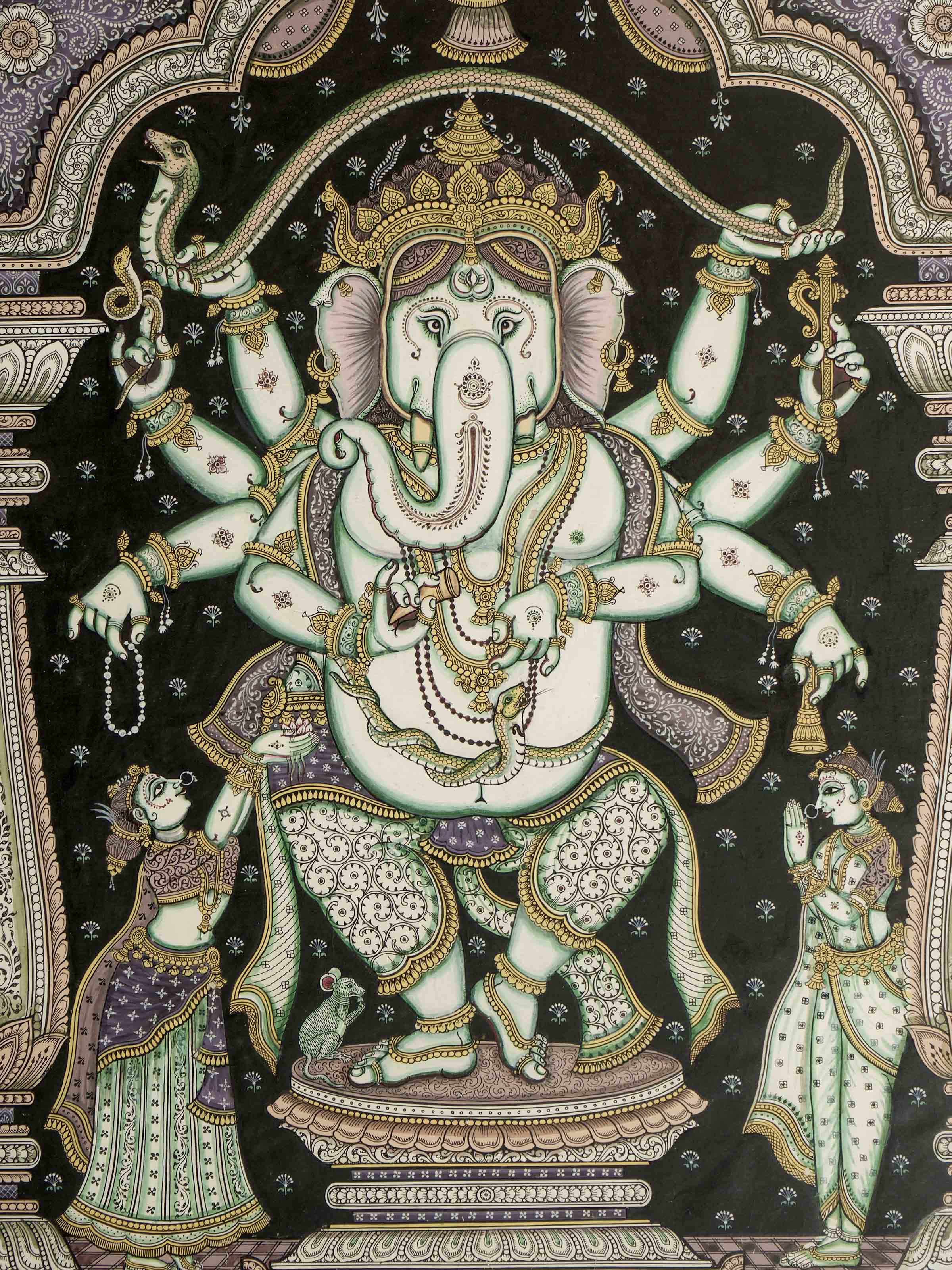 Ganesha Pattachitra Painting