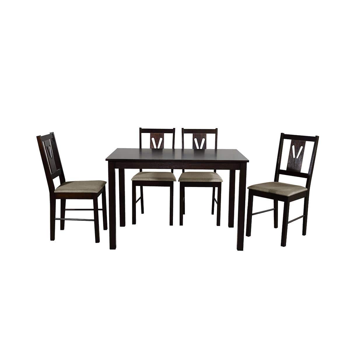 Artemis Solid Wood 4 Seater Dining Set