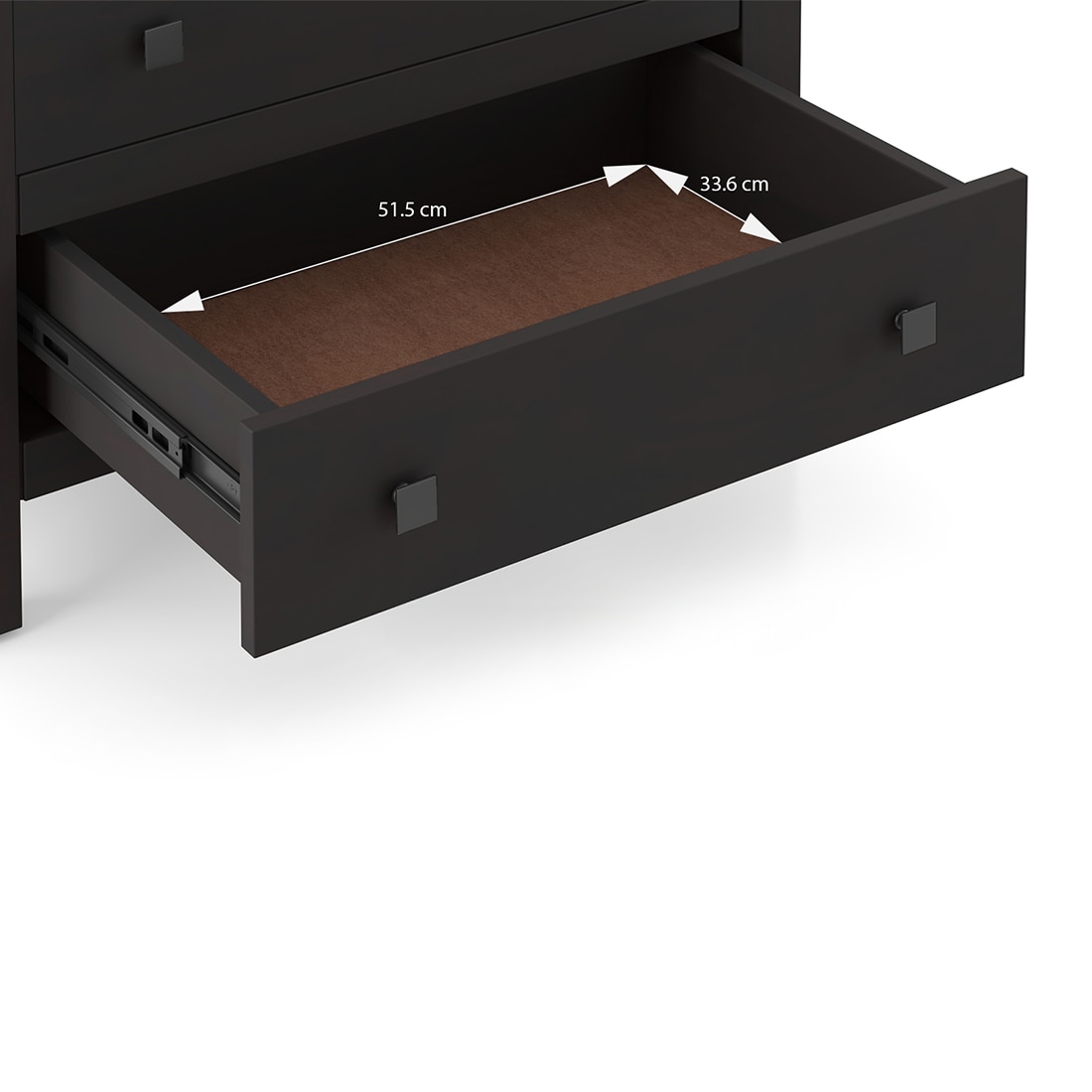 Walter Solid Wood Chest of Drawers in Mango Mahogany Finish