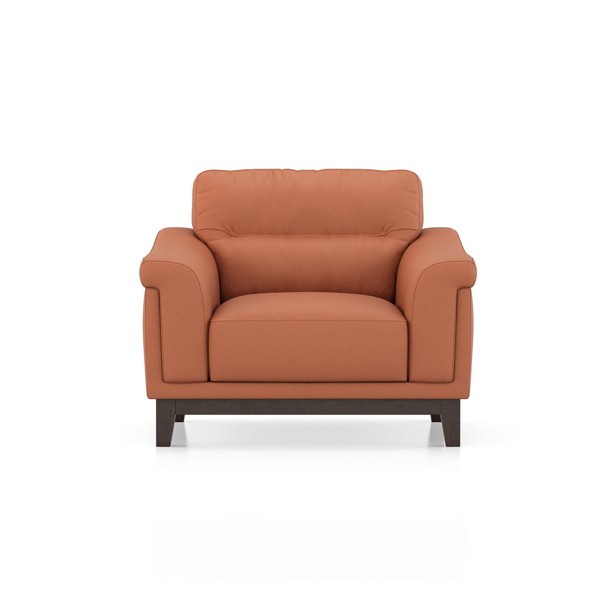 Colby 1 seater Fabric Sofa in Saddle Tan