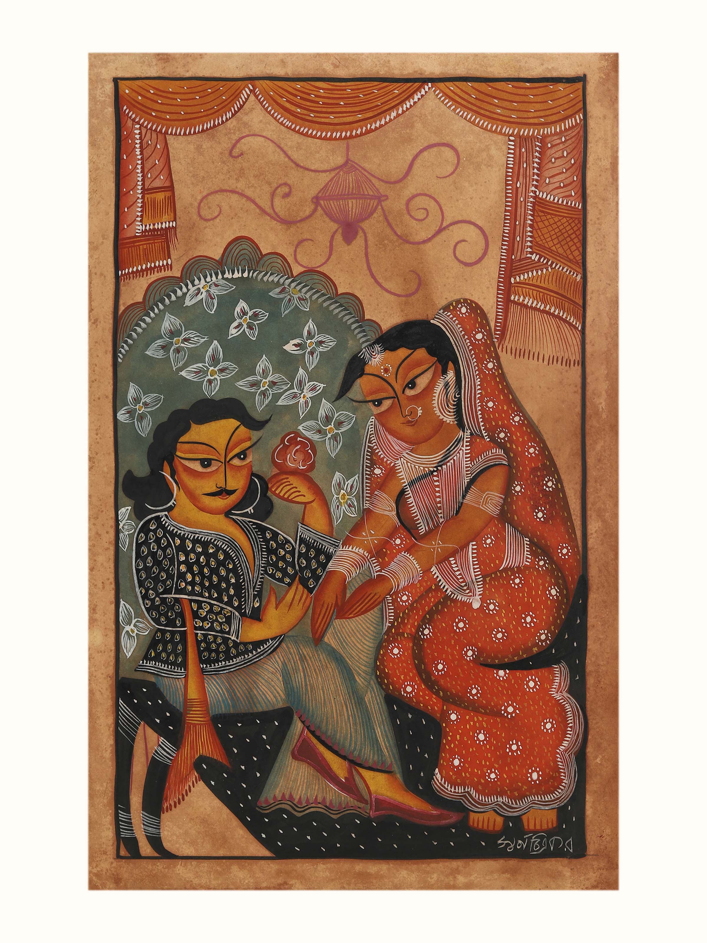 Babu Bibi Kalighat Painting