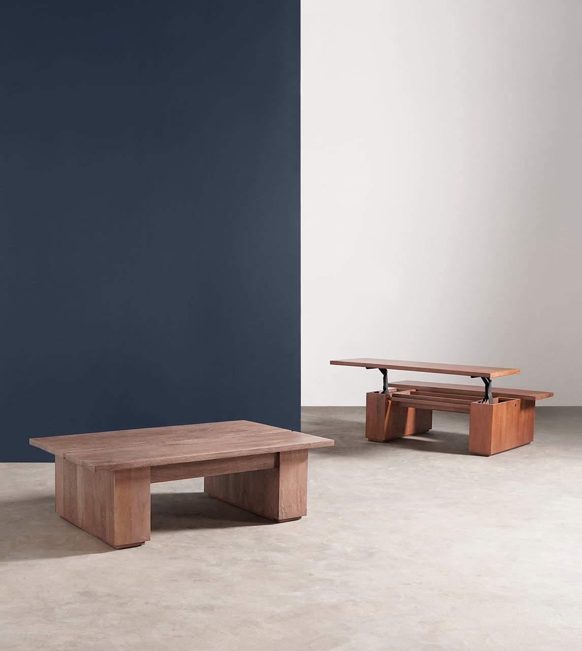 Paro Solid Wood Coffee Table In  Natural Finish - Woodenmood