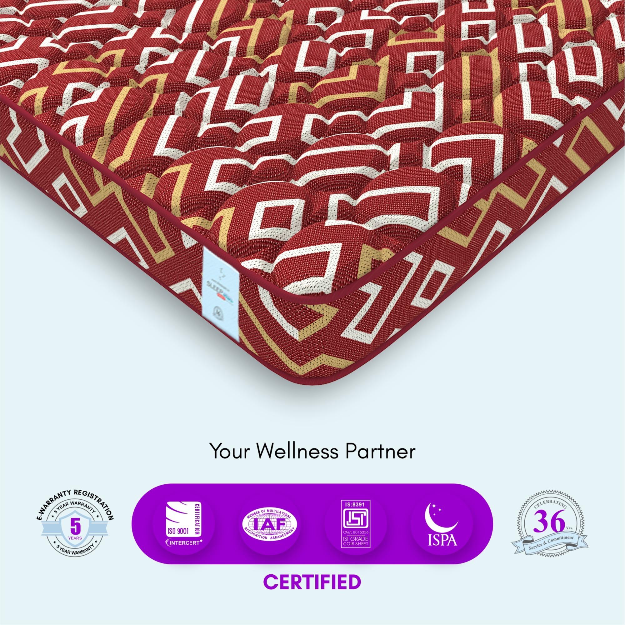 Back Support Premium Orthopedic Temperature Regulated Coir Mattress