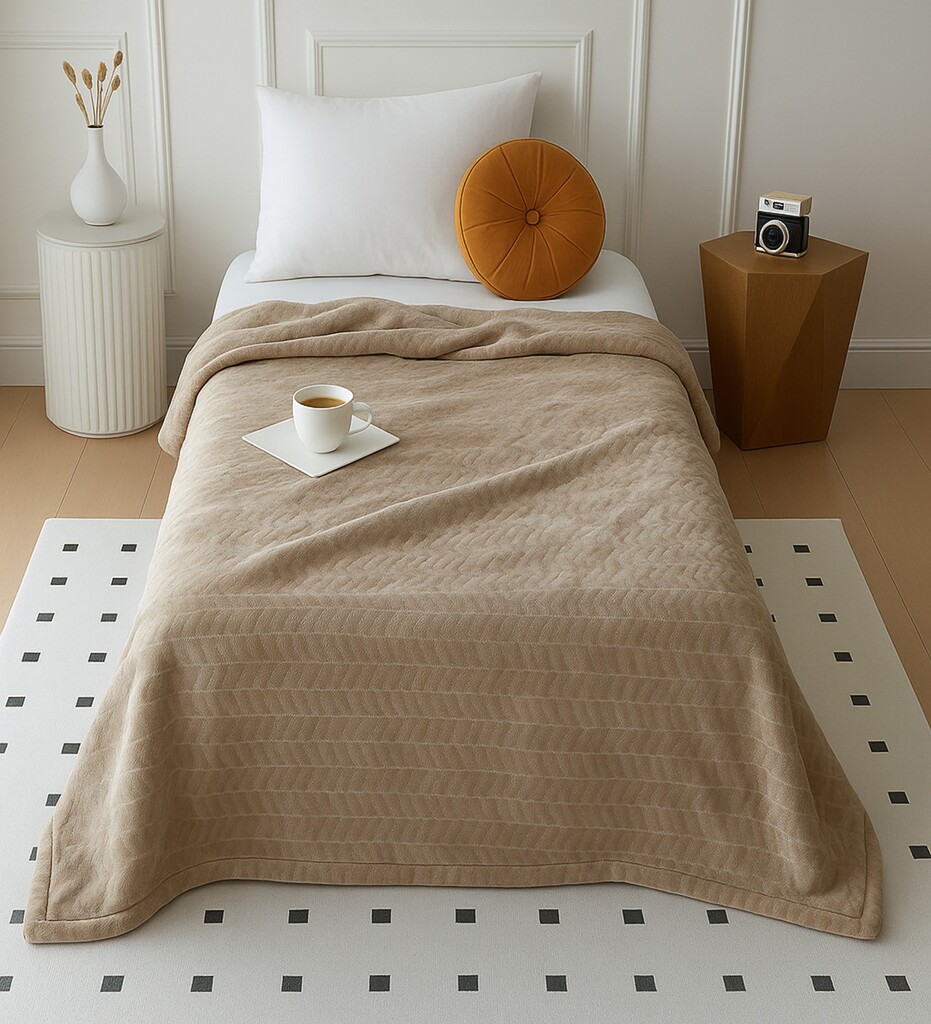 Threads Silky Touch Premium Super Soft Cozy  Single Bed Blanket 220 X 160 Cms - Threads