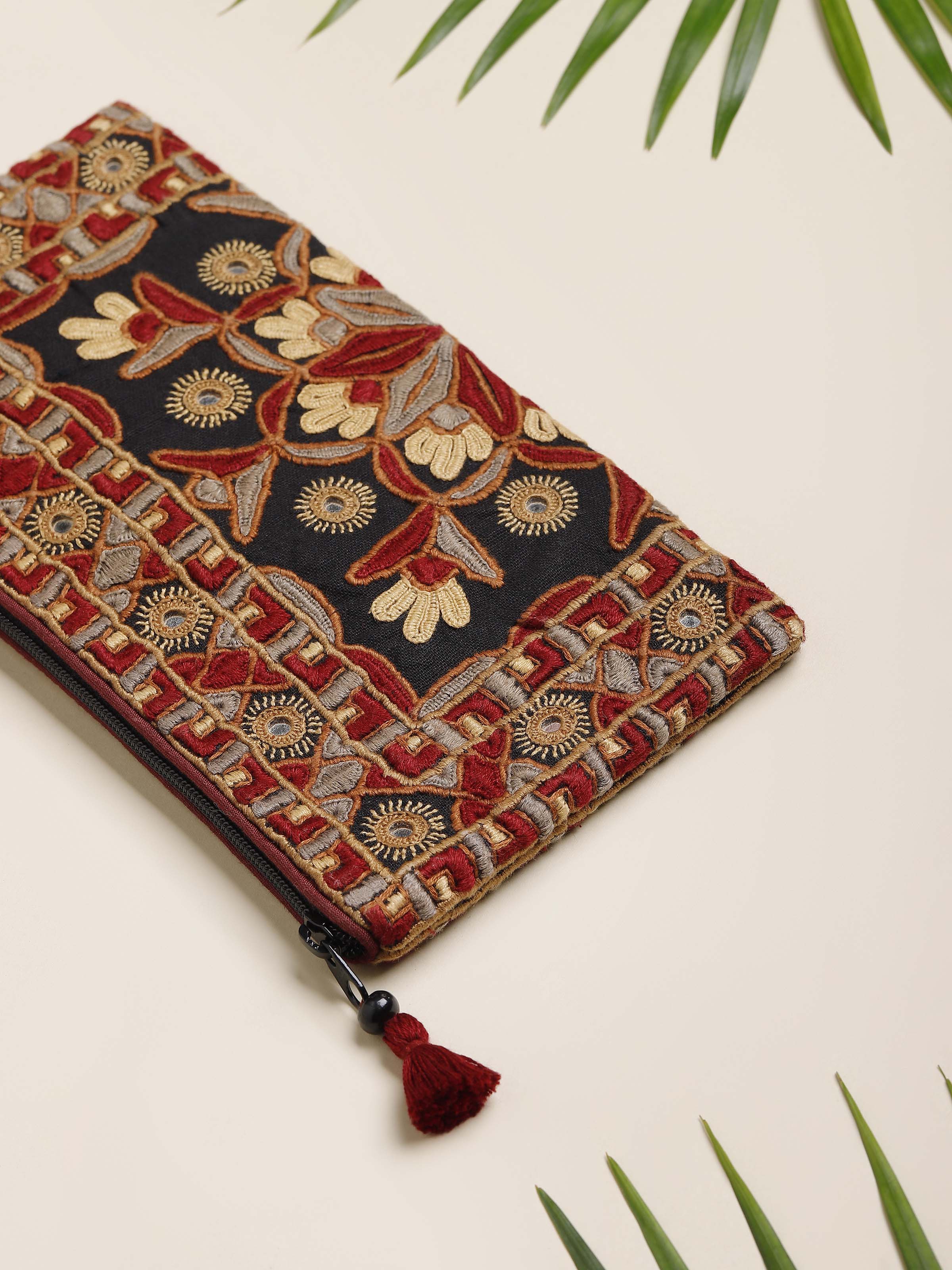Kutchi Embroidered Clutch Bag