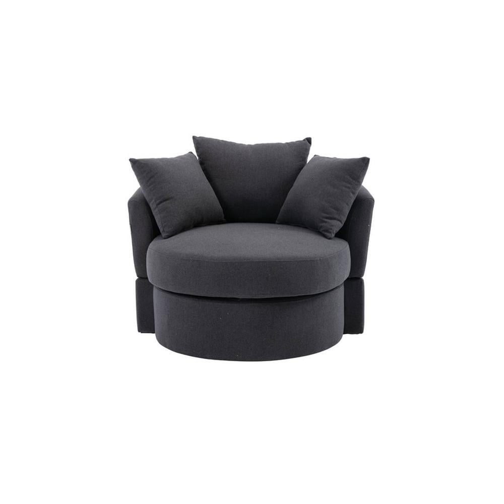 Cloro Velvet Accent Chair in Dark Grey Colour