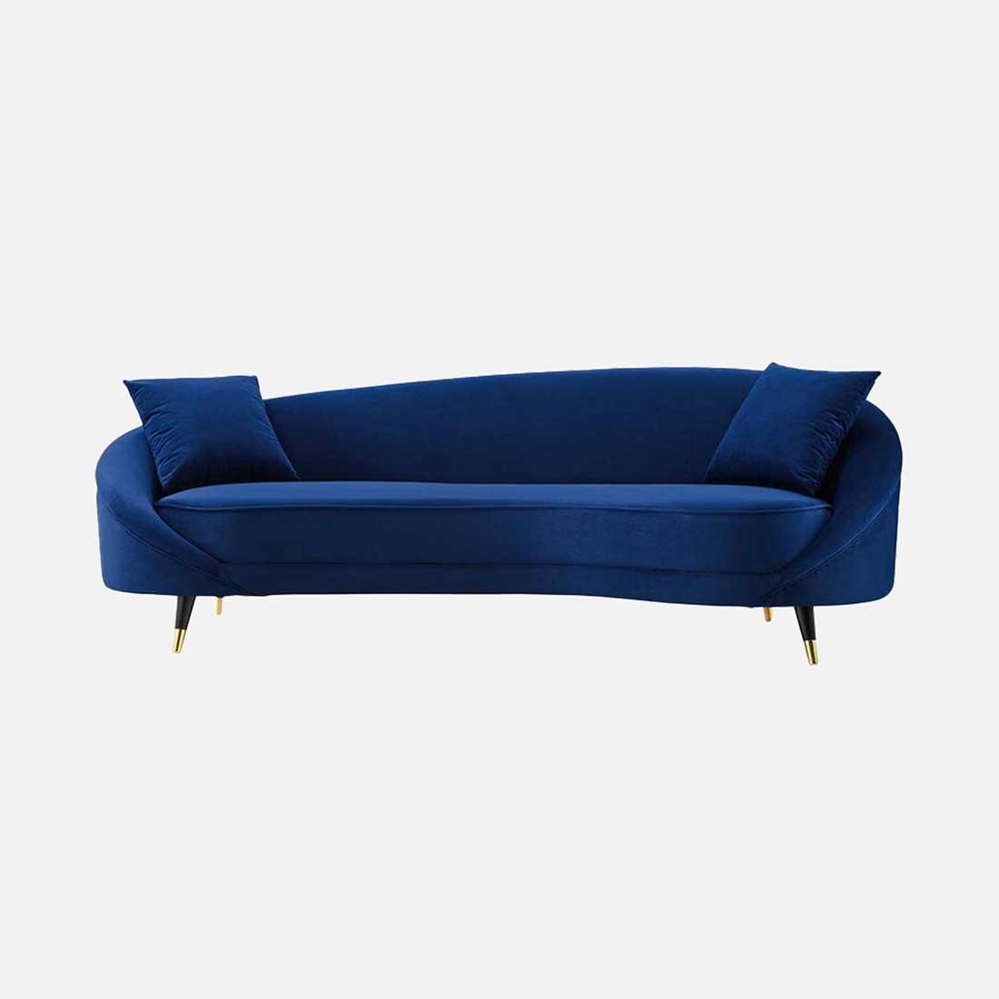 Corpen Fabric Sofa (Navy Blue)