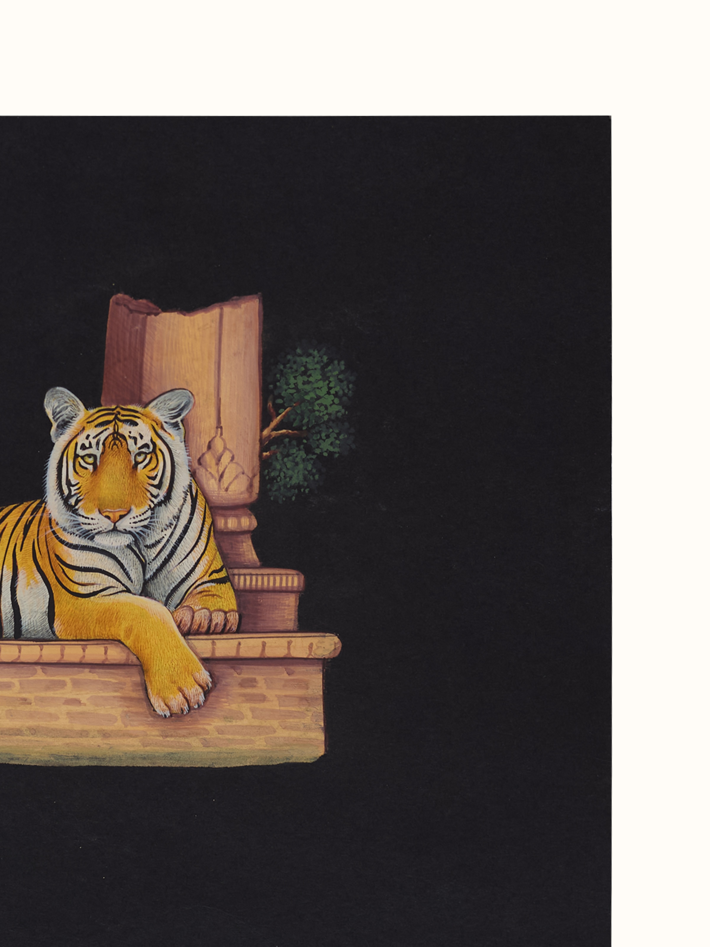 Machali the Tigress Miniature Painting