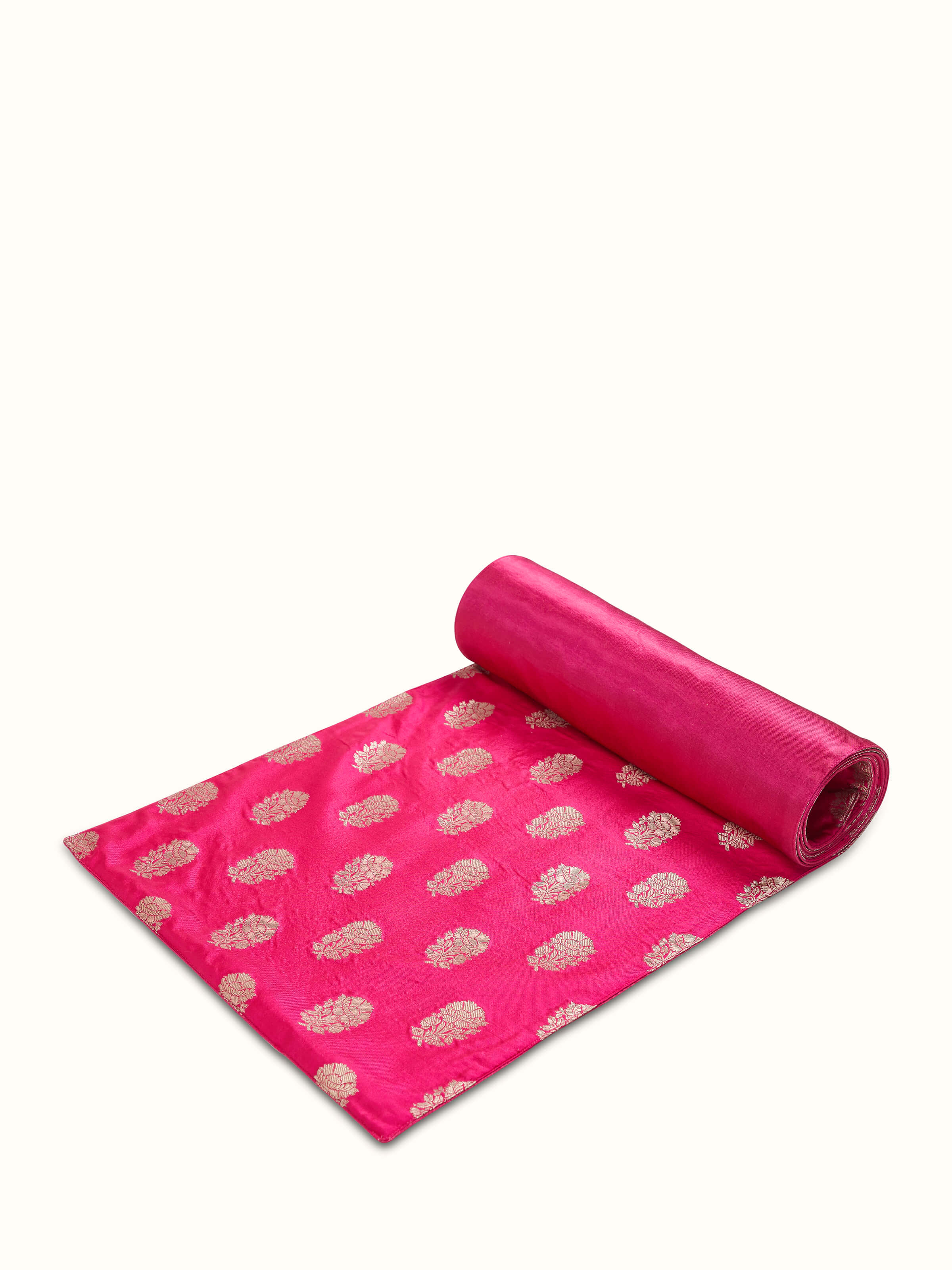 Avasa Rani Buti Silk Banarasi Brocade Handloom Table Runner