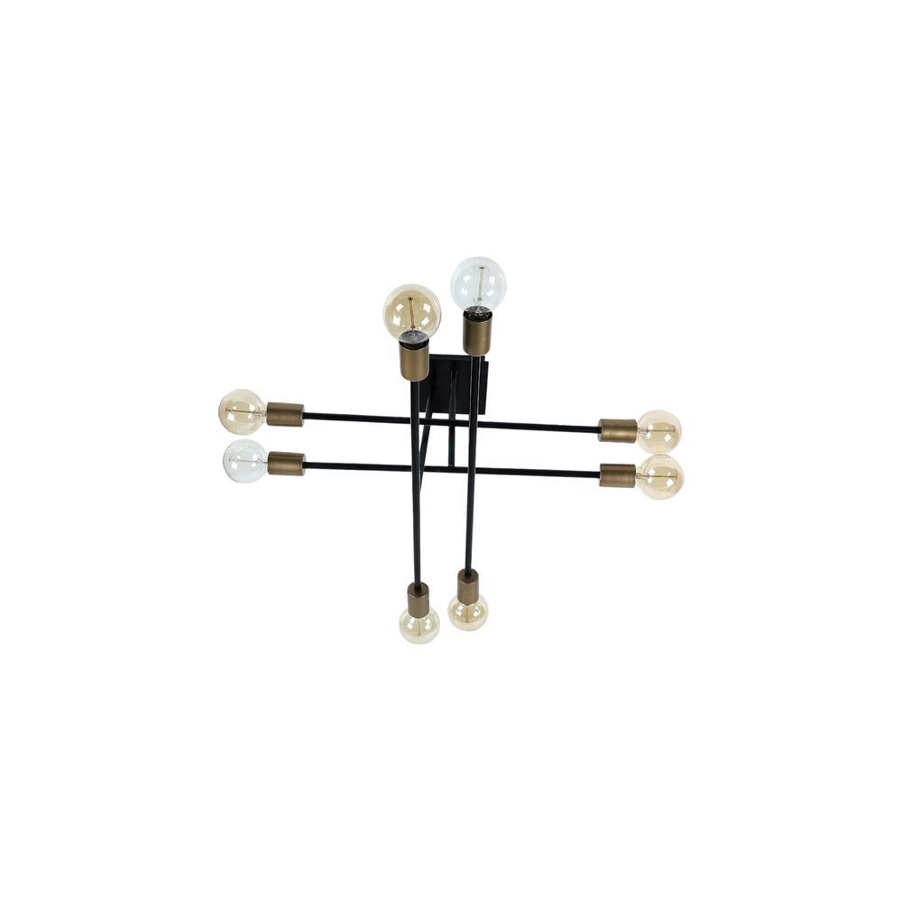 Eight Head Sputnik Black Mordern Chandelier