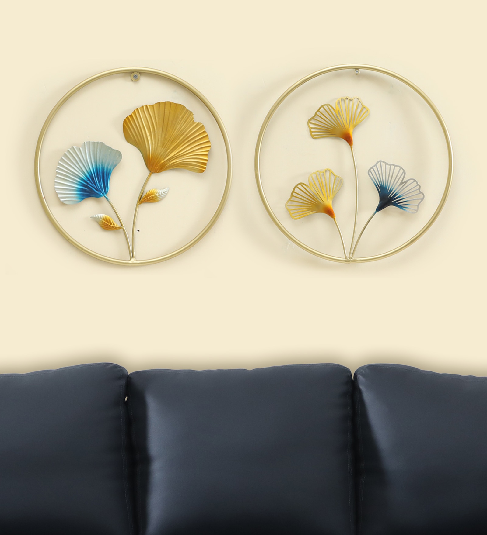 Truck Abstract Metal Wall Decor in Multicolor Set of 2