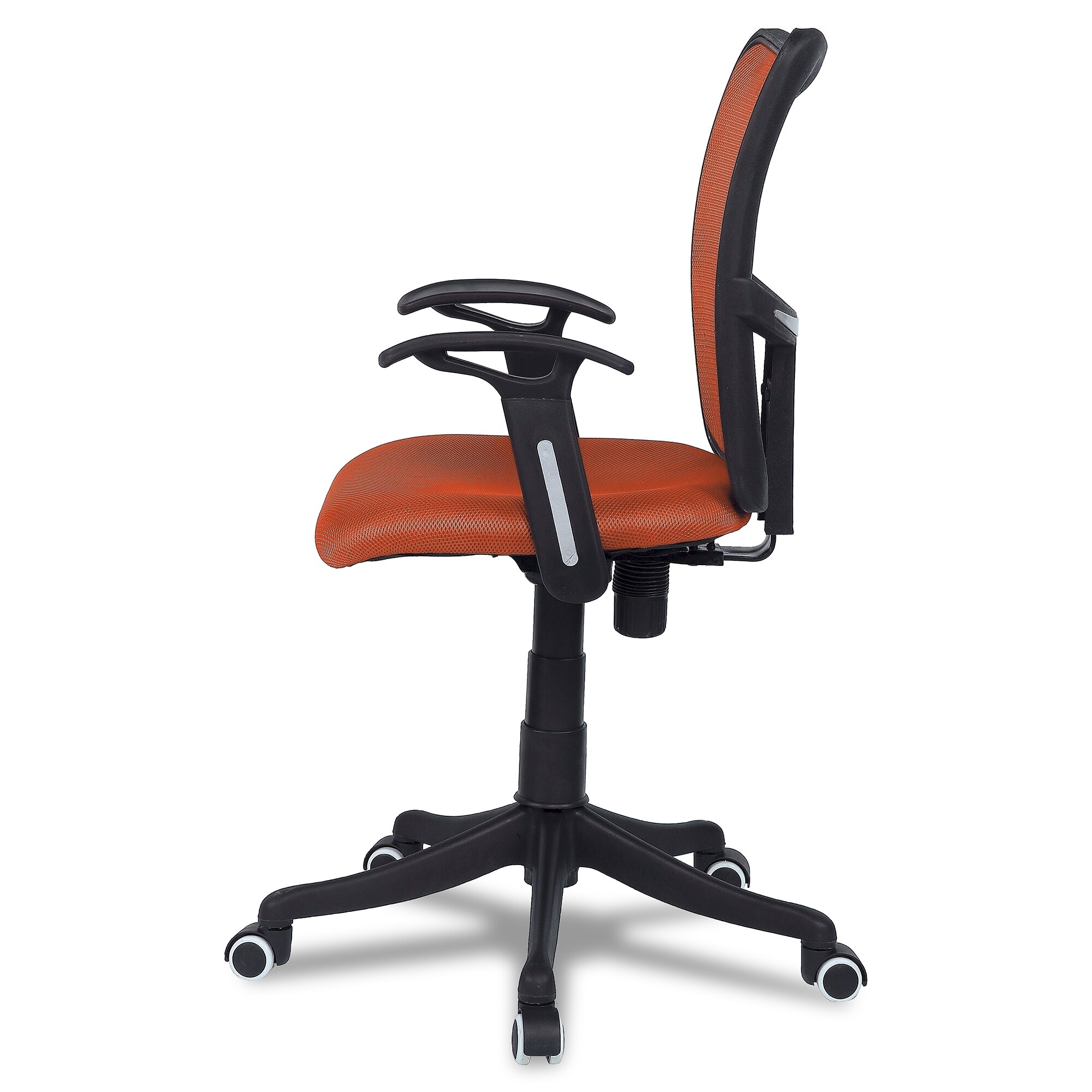 Eexcaeal Mid Back Ergonomic Chair in Orange Colour
