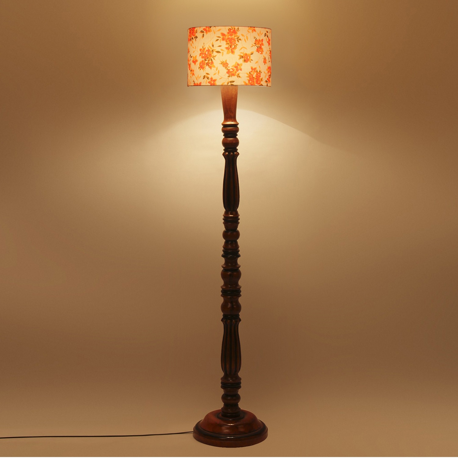 Devansh Wooden Floor Lamp - Devansh