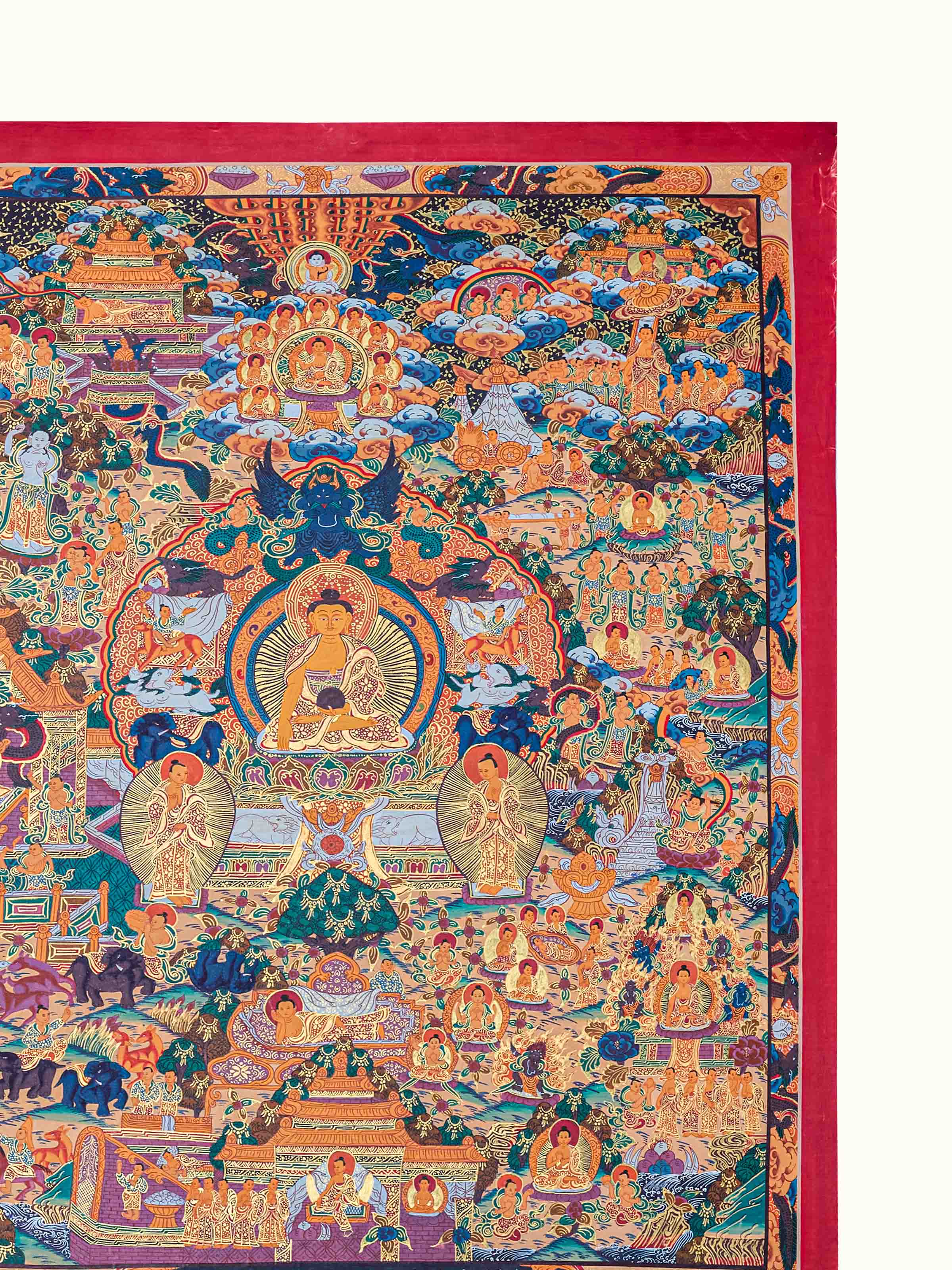 Life Story of Buddha Thangka Painting