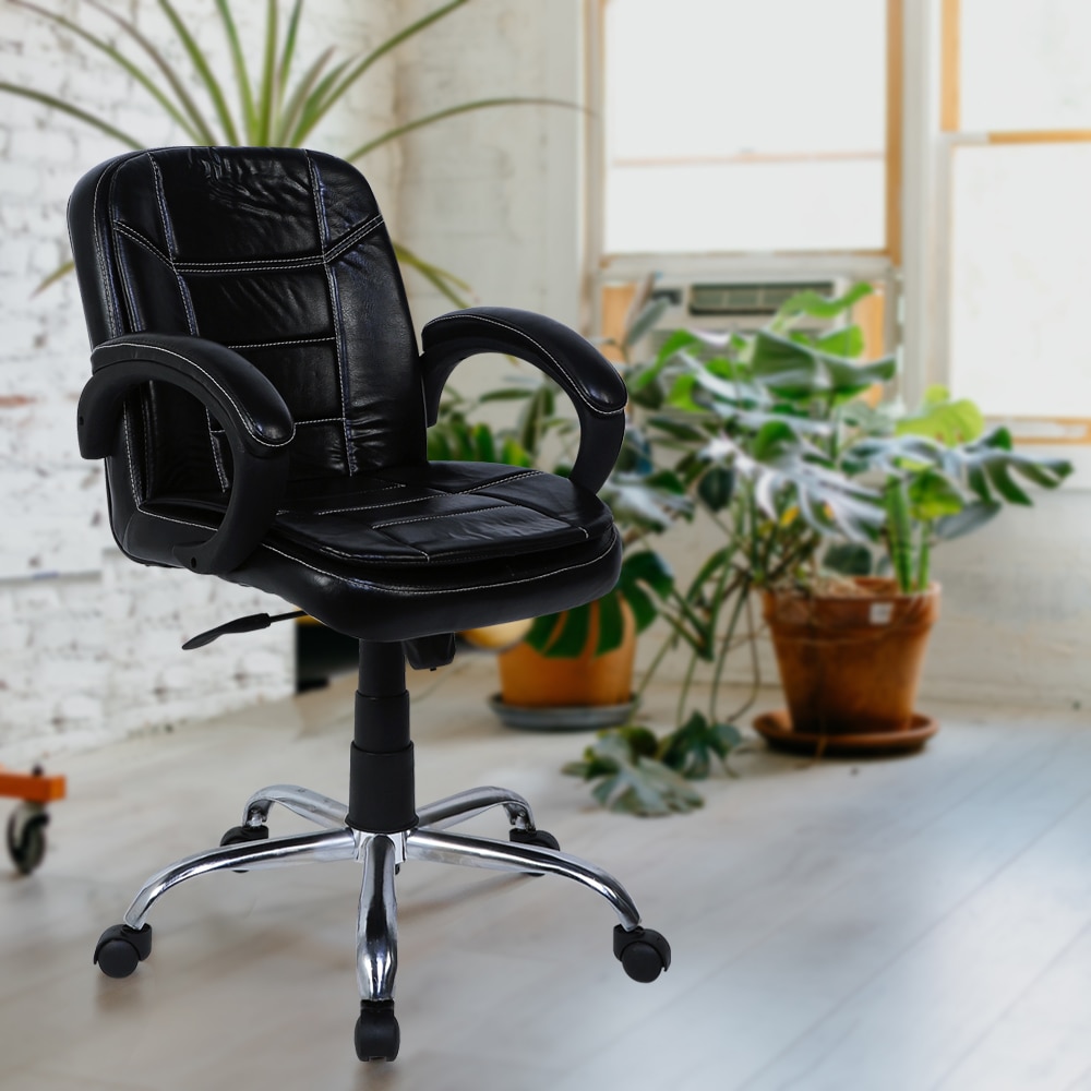 Crestino Medium Back Office Chair Adjustable Ergonomic Desk Chair