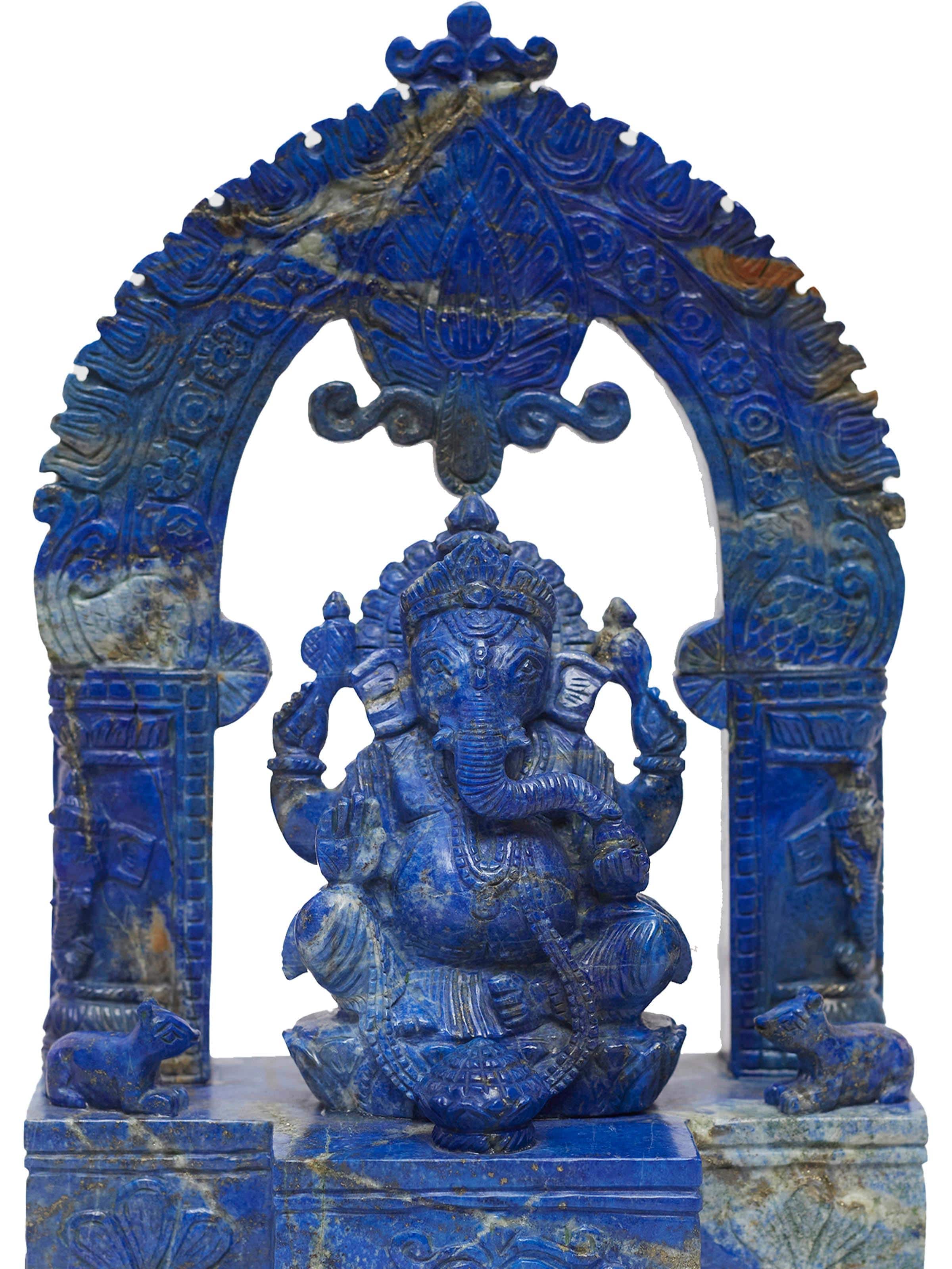 Lapis Lazuli Ganesha Idol