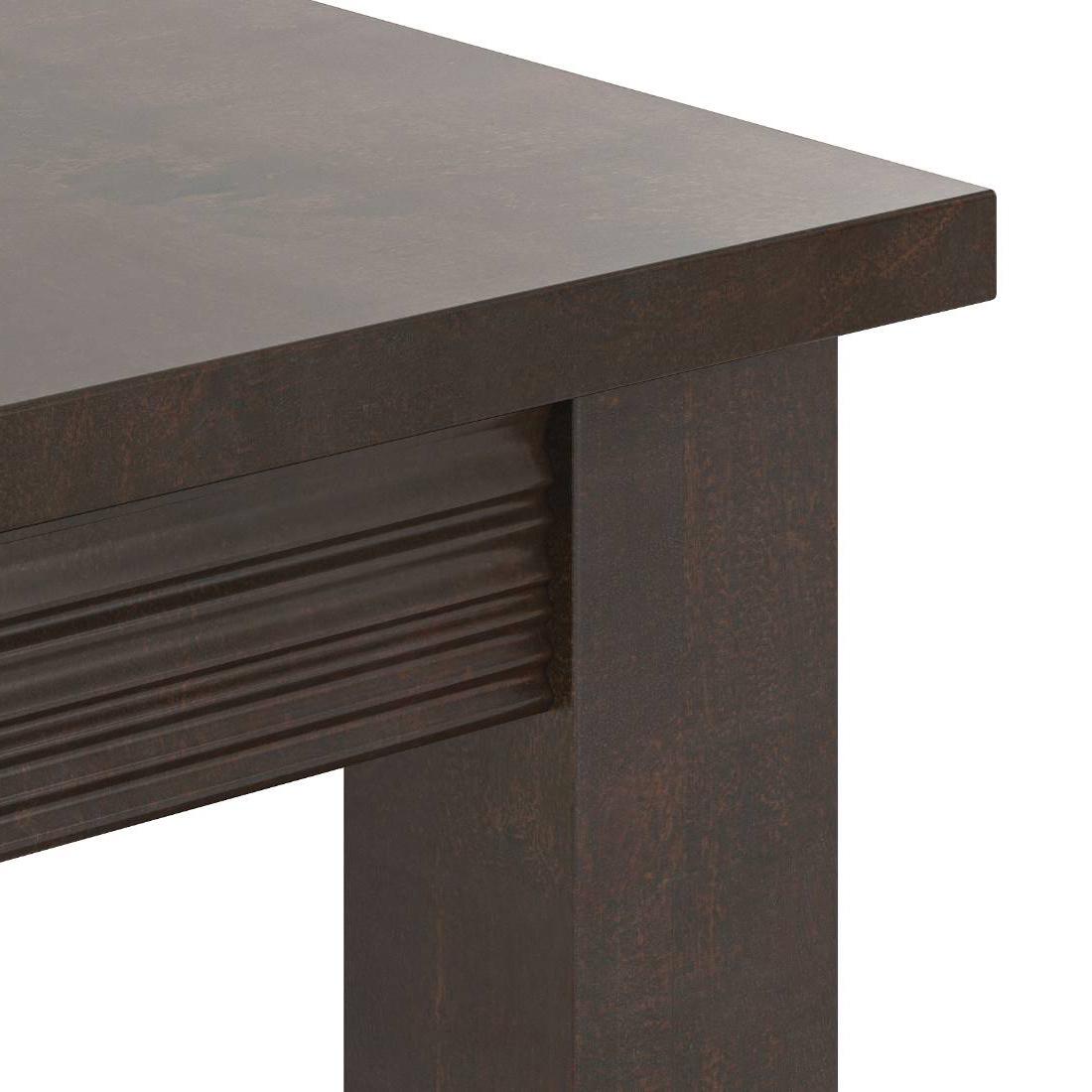 Casella 6 Seater Dining Table In Mocha Walnut Finish