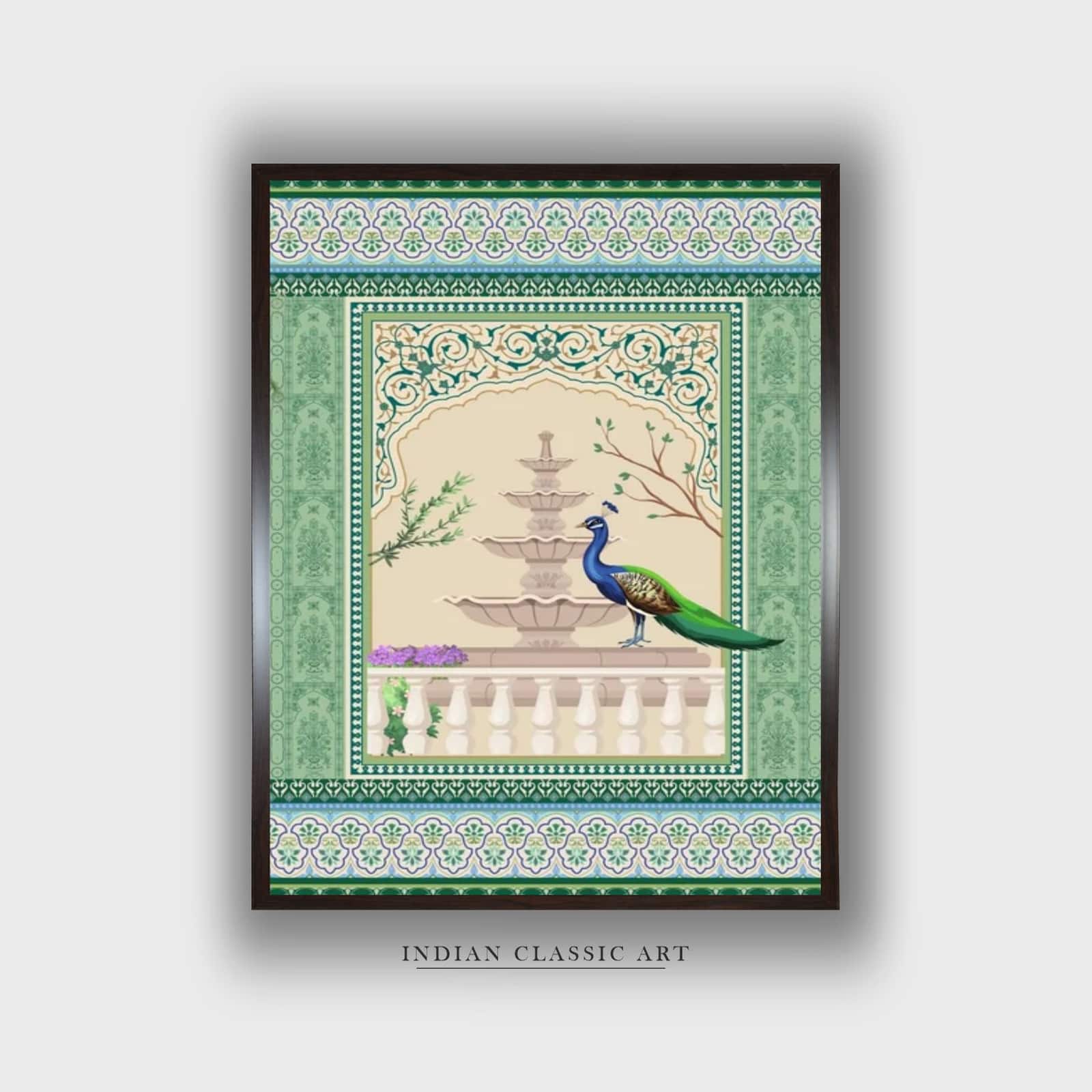 Peacock Canvas Wall Prints Canvas Wall Prints Set of 1 Multicolor Matte